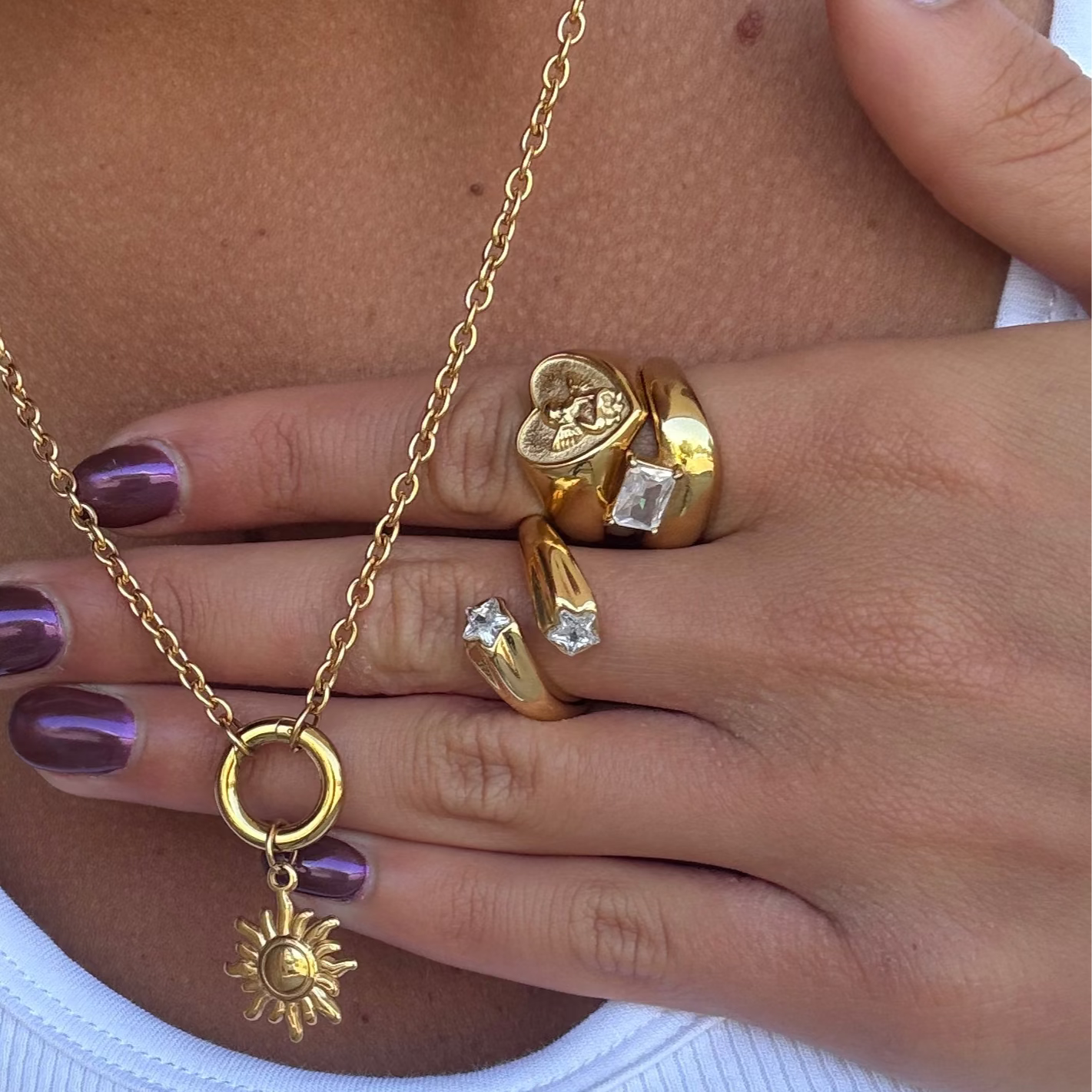 Heaven’s Vice Ring 18k Gold Plated