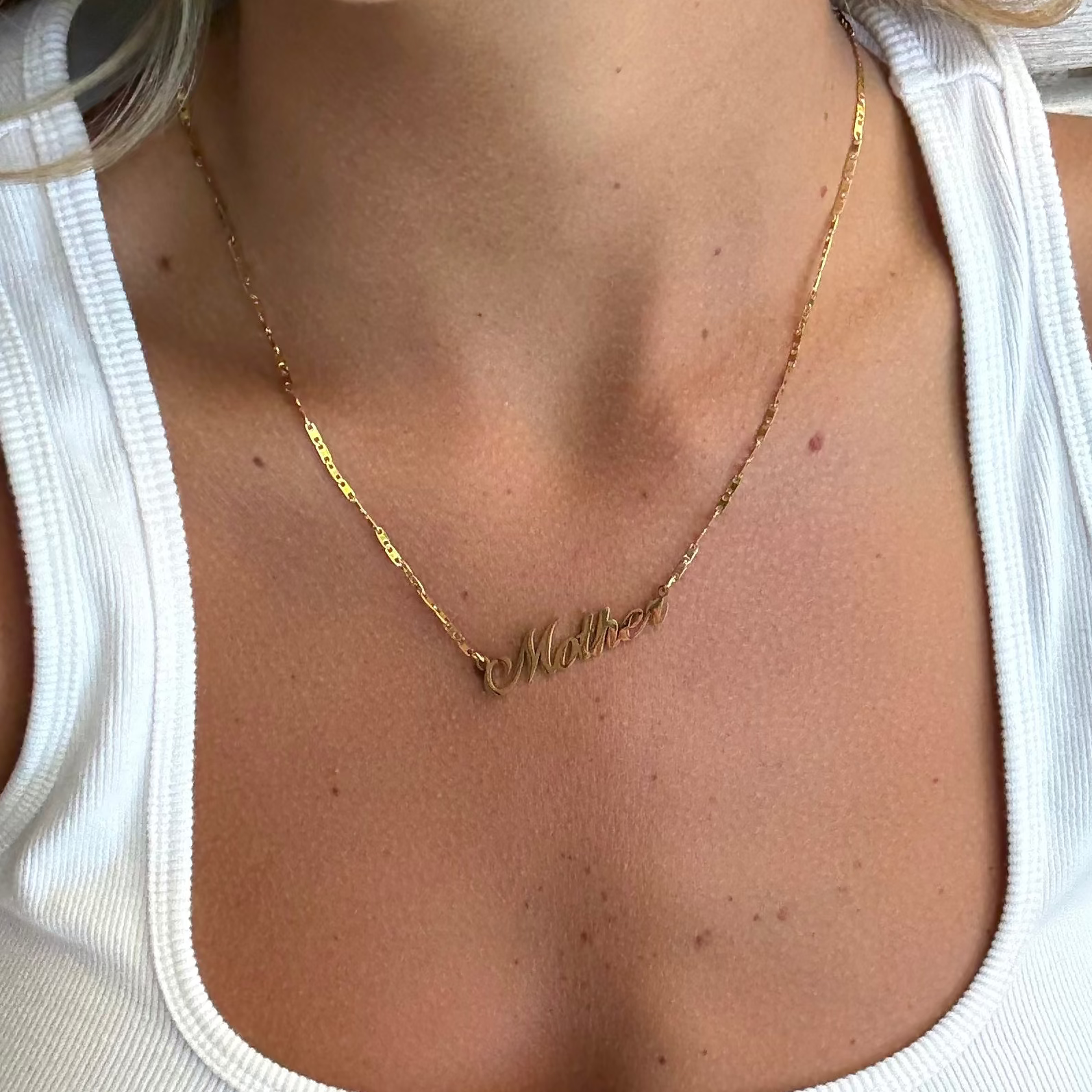 Mother Necklace 18k Gold Plated