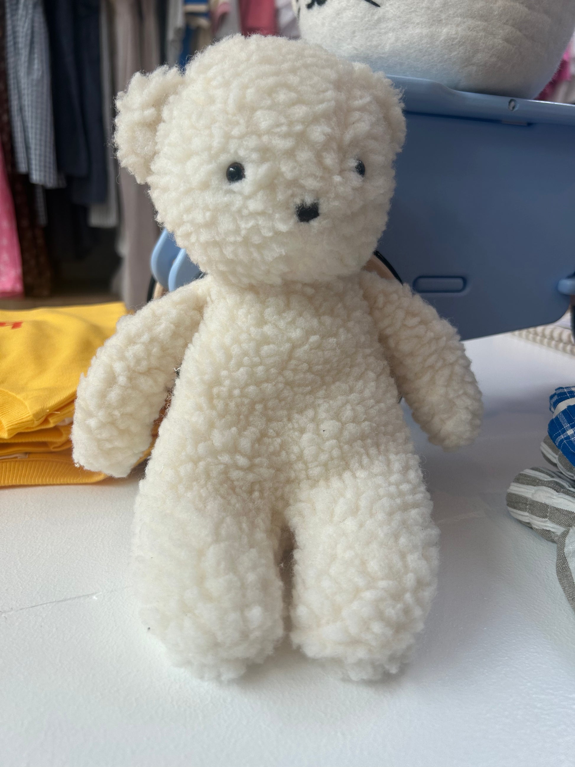 Charlie Sherpa Baby Bear 27cm Ivory