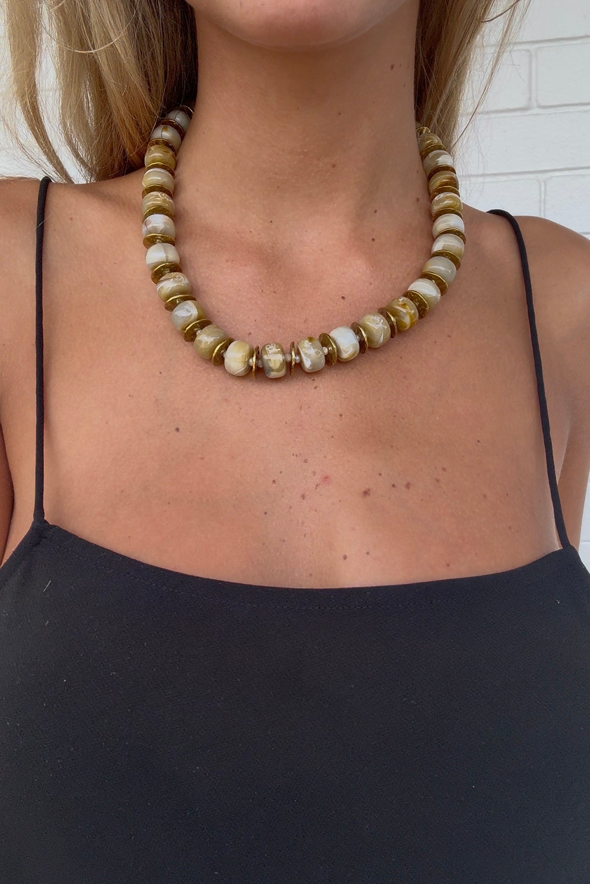 Amber Beaded Necklace