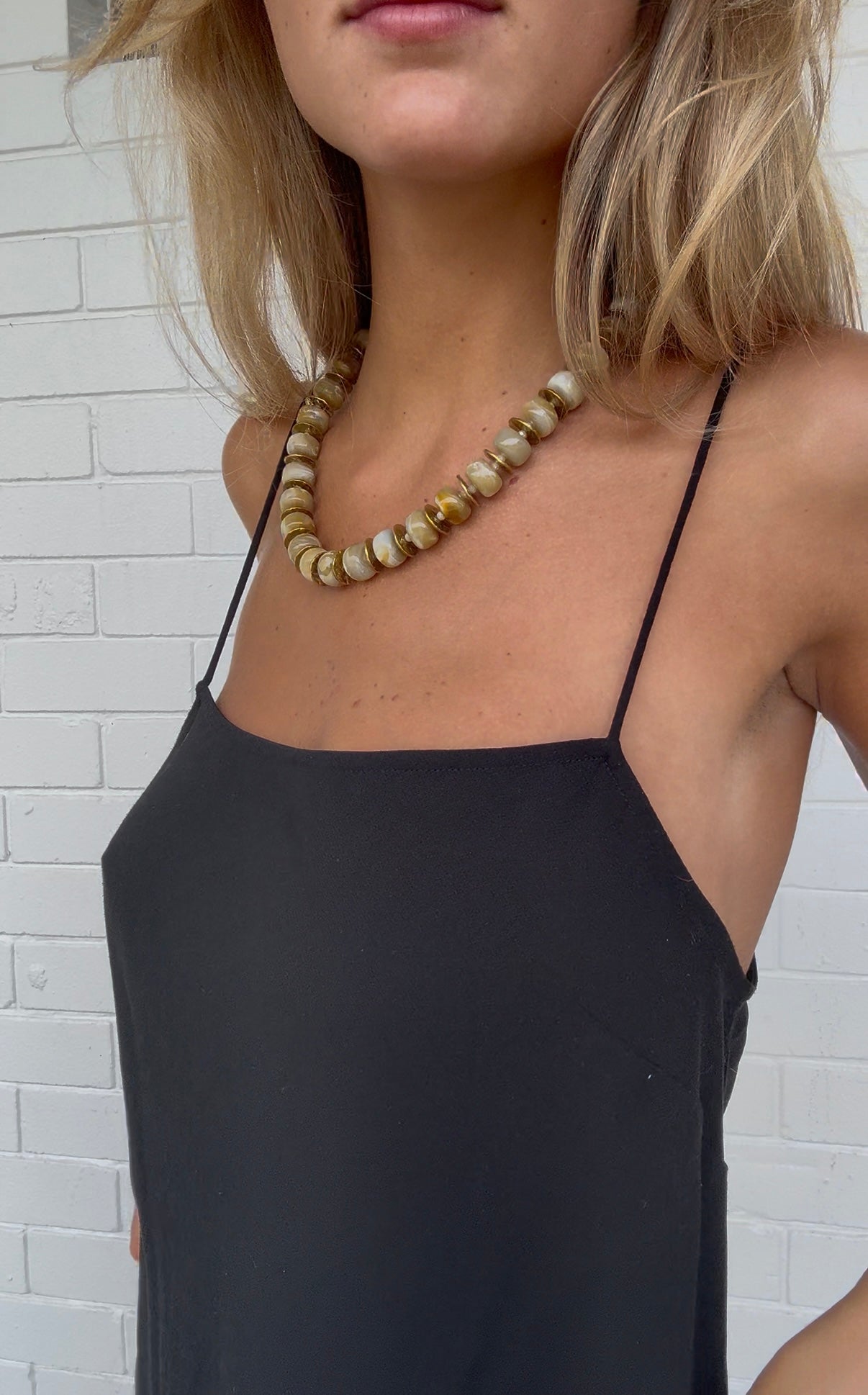 Amber Beaded Necklace