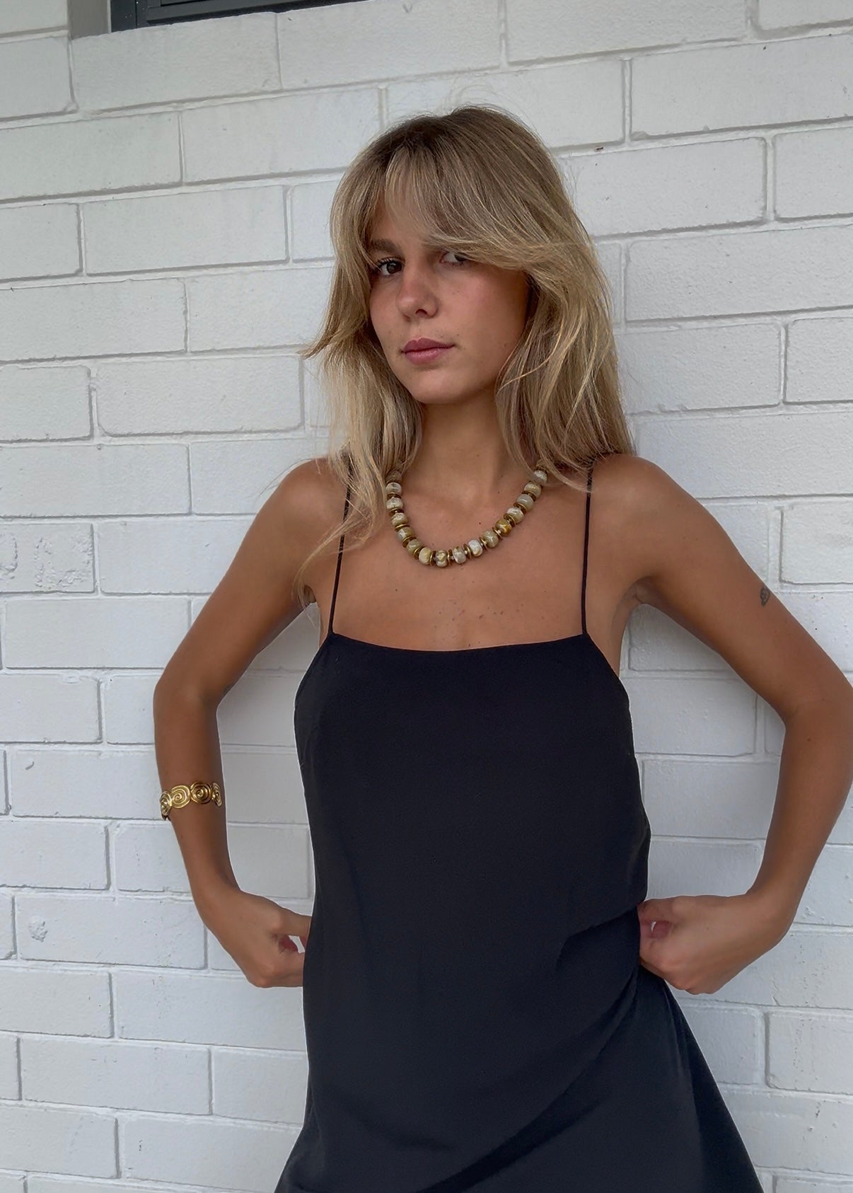 Amber Beaded Necklace