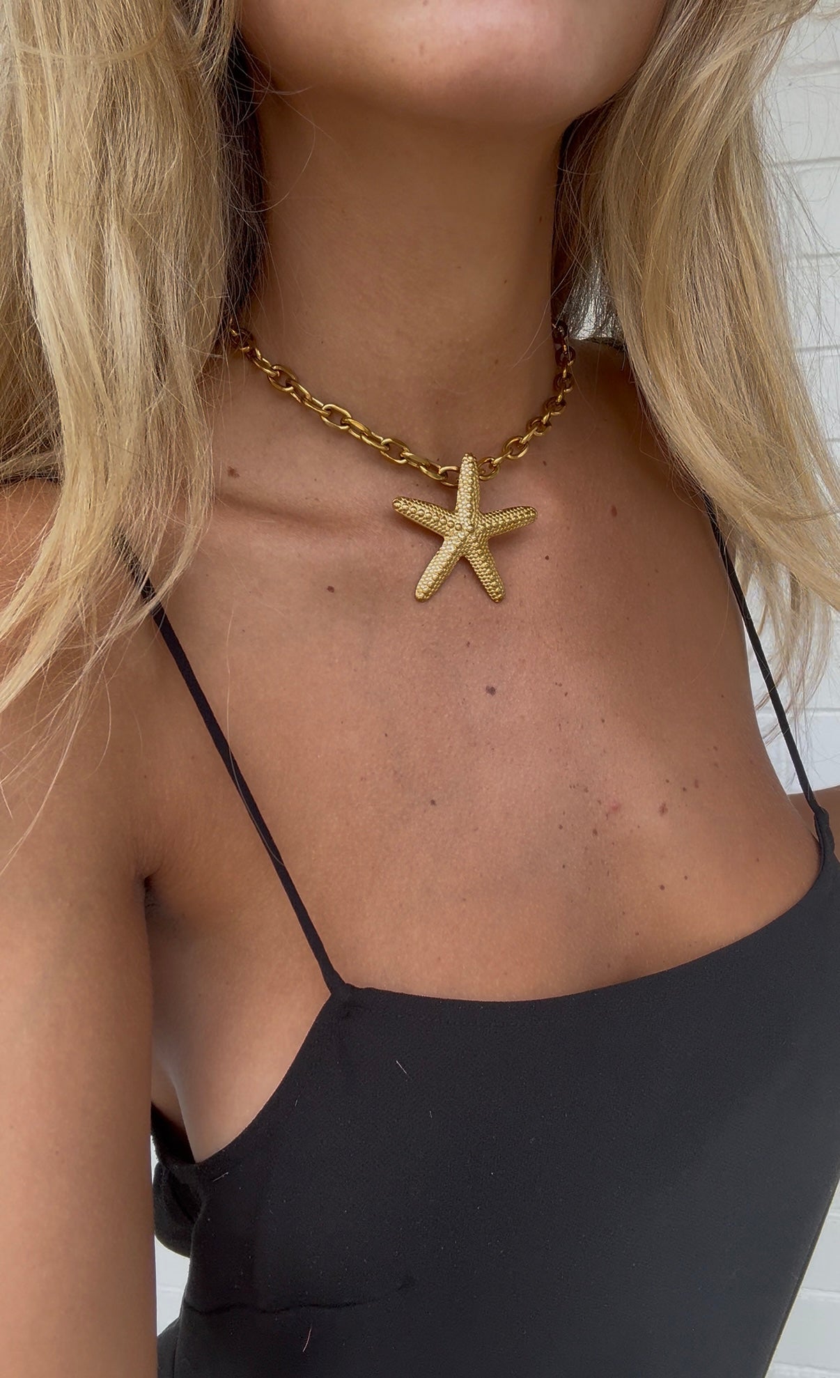 Golden Starfish Necklace