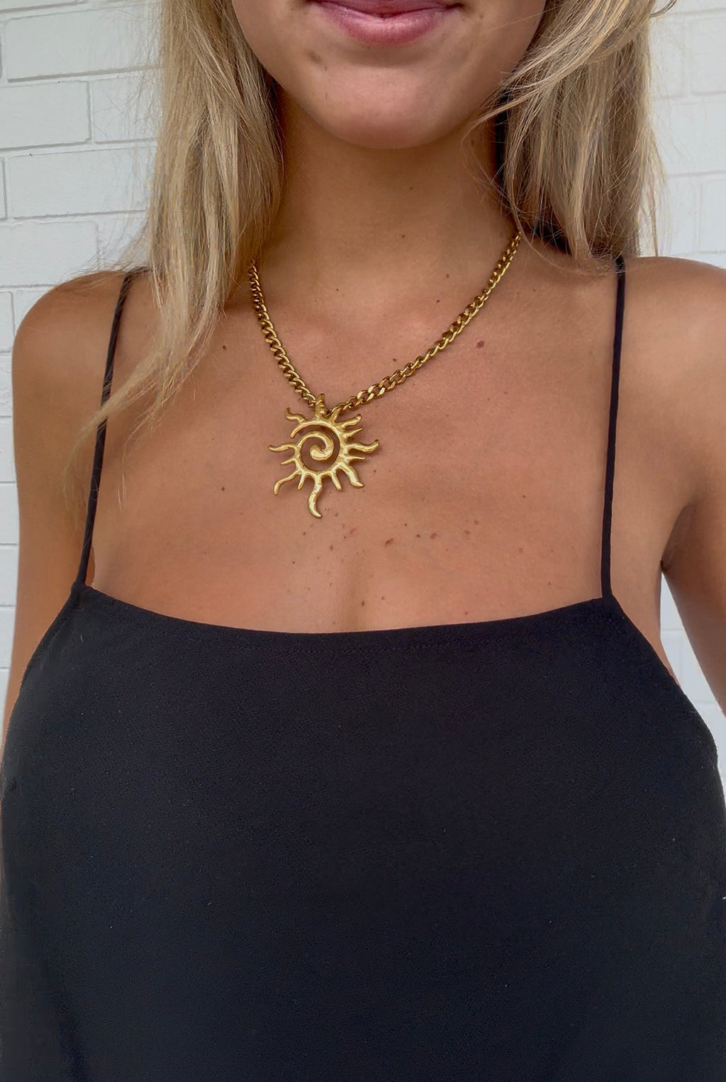 Sol Spiral Chain Necklace