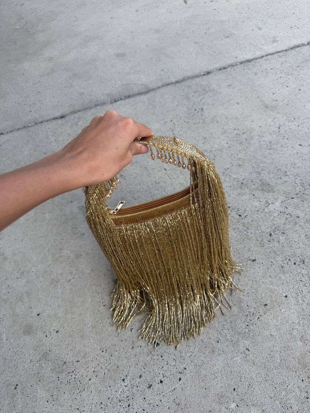 The Dolly Tassel Bag - Honey