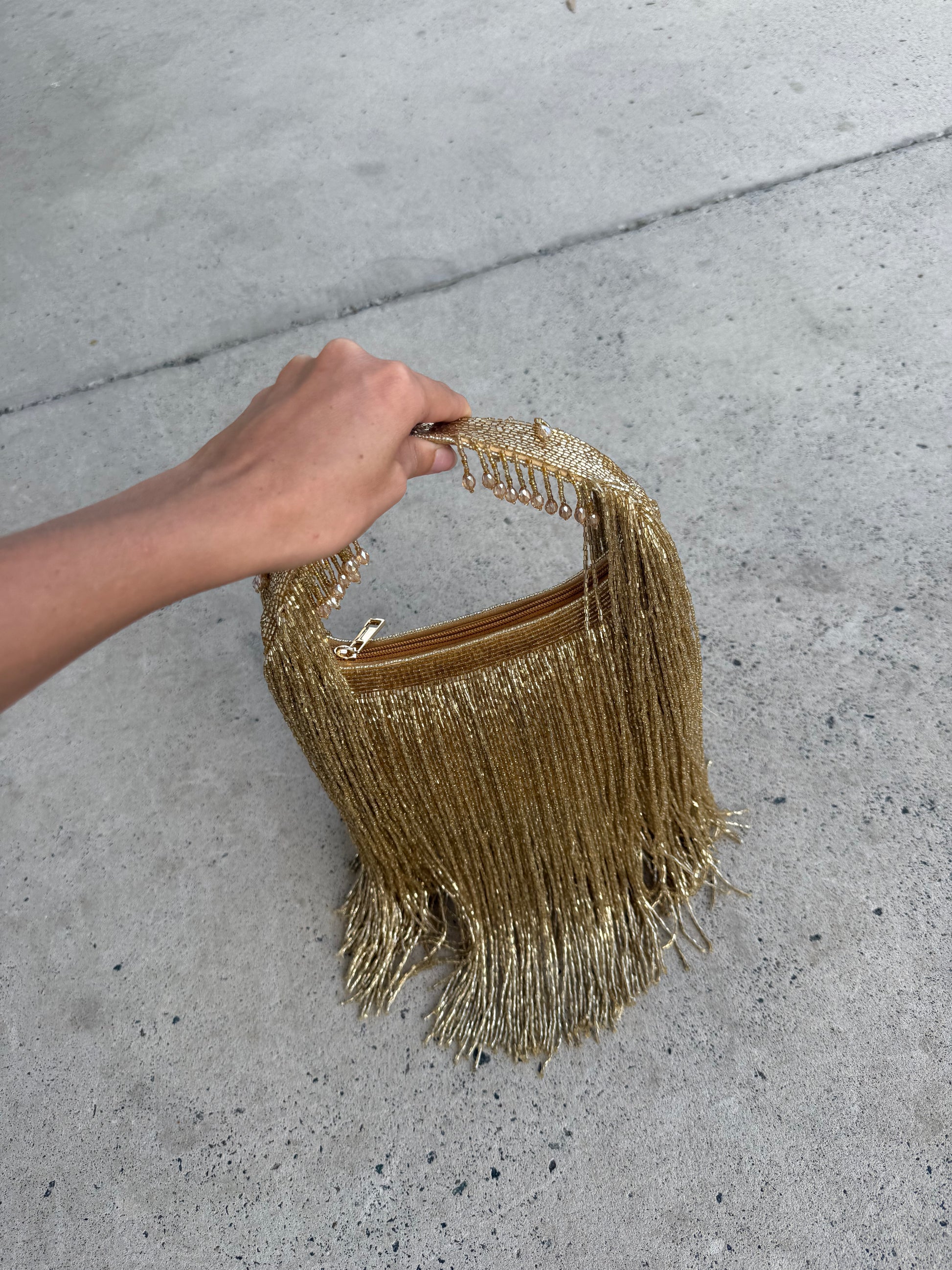 The Dolly Tassel Bag - Honey
