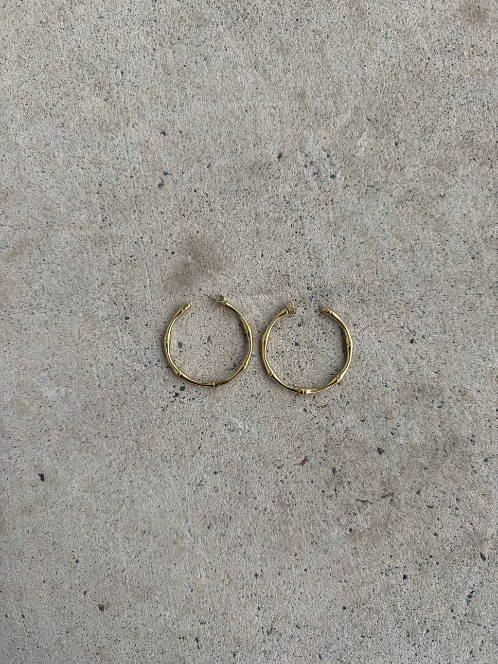 Bamboo Hoops - Gold