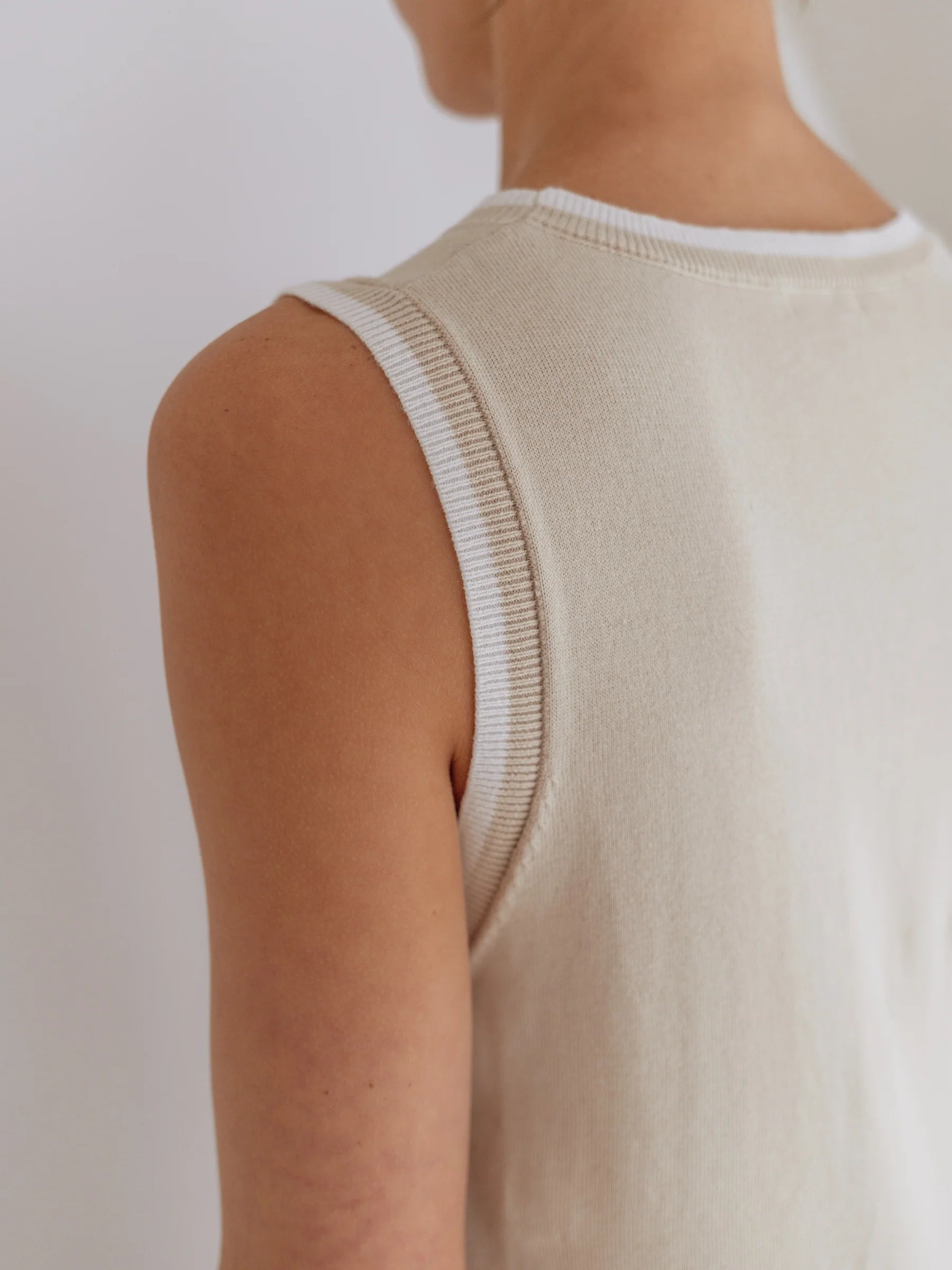 Knit Dress Latte Womens