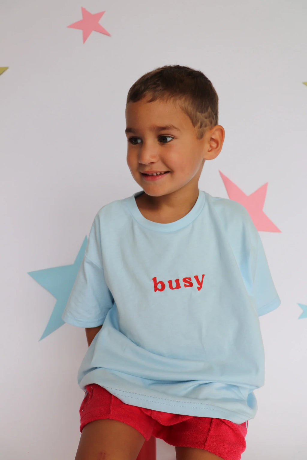 Busy Tee Light Blue
