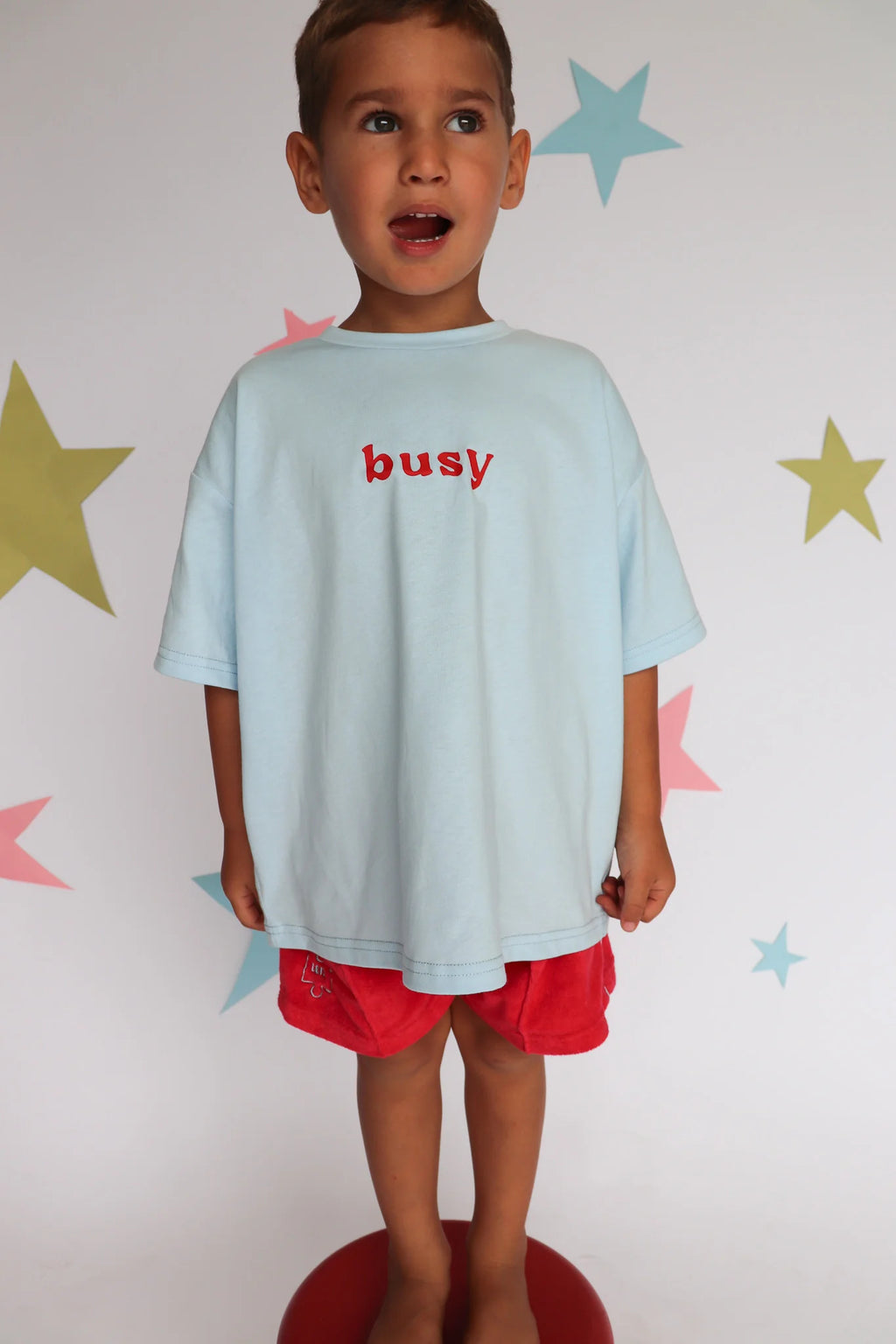 Busy Tee Light Blue