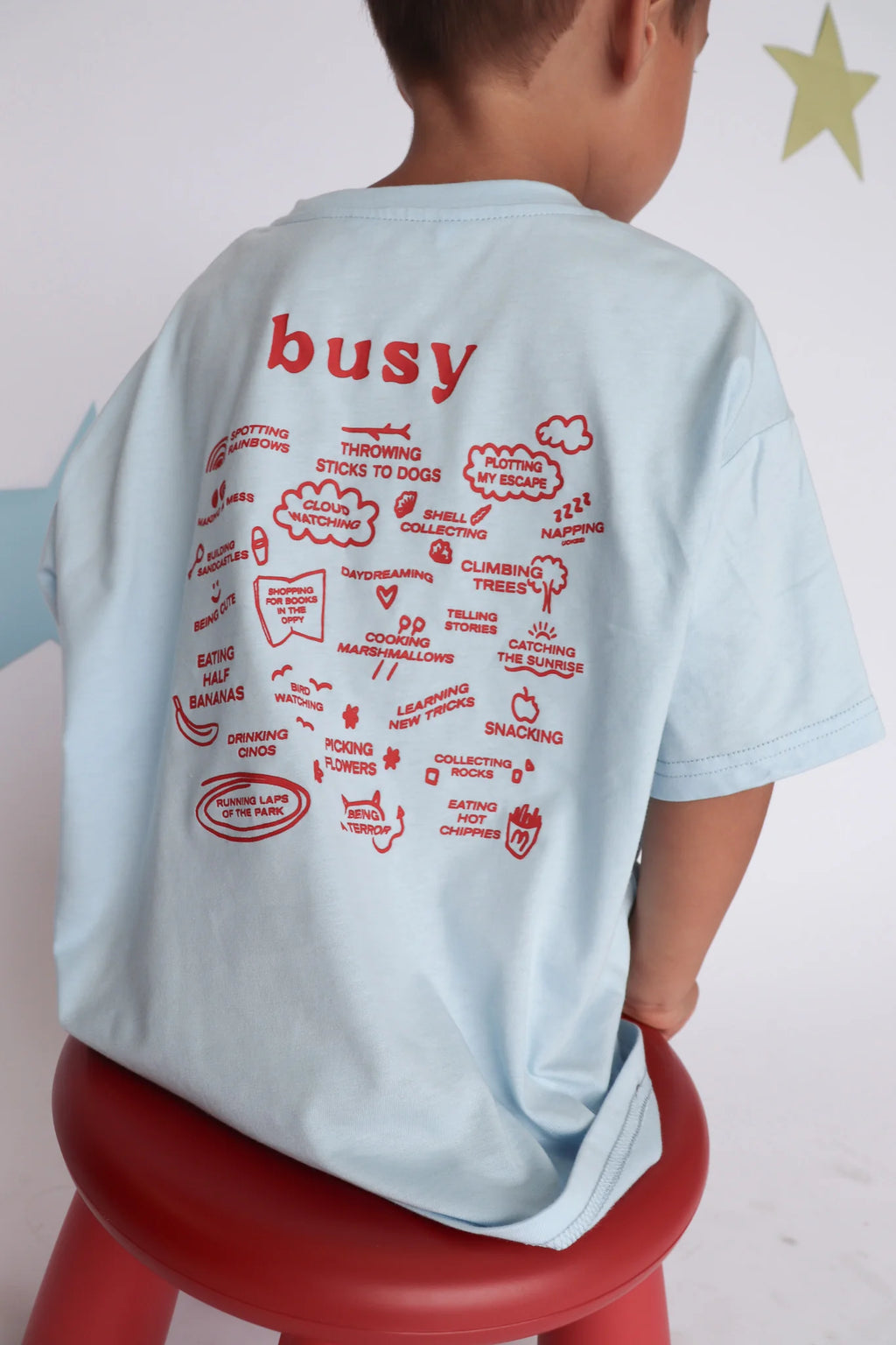 Busy Tee Light Blue