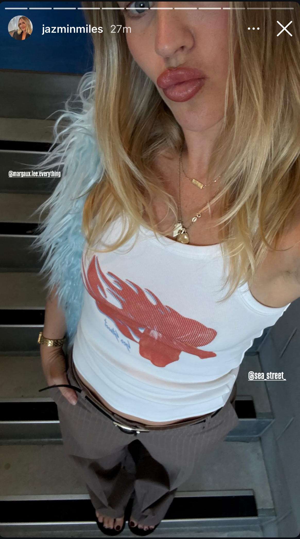 Flaming Hibiscus Singlet