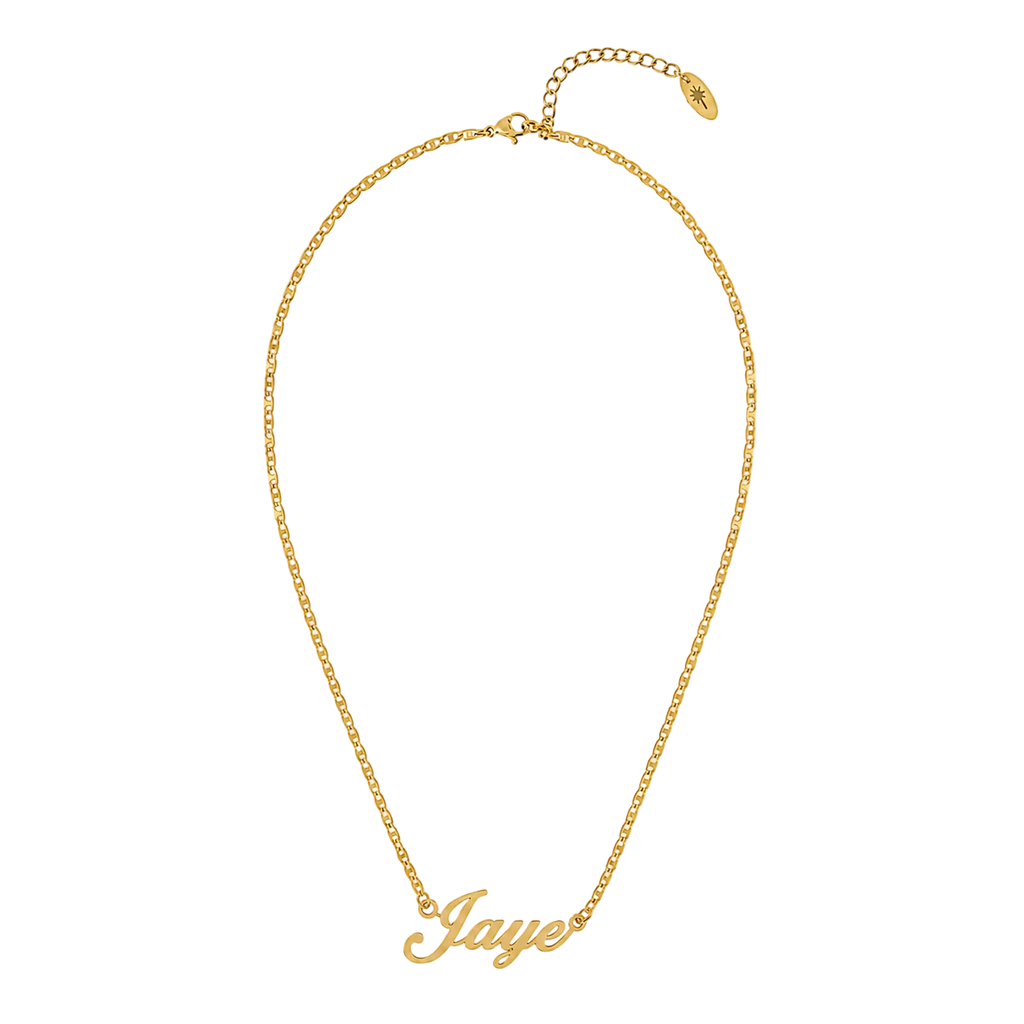 Custom Name Necklace, 18k Gold Plated