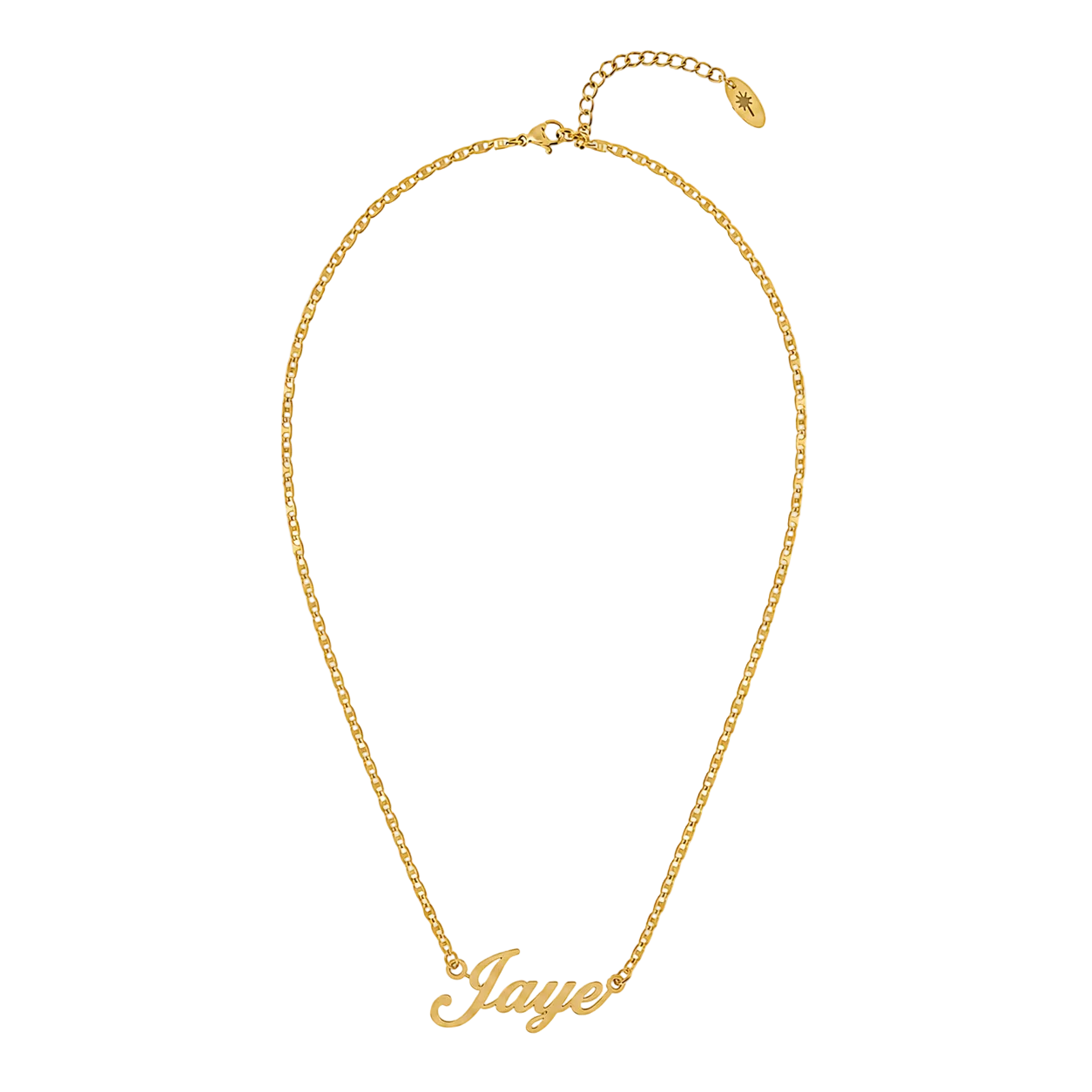 Custom Name Necklace, 18k Gold Plated