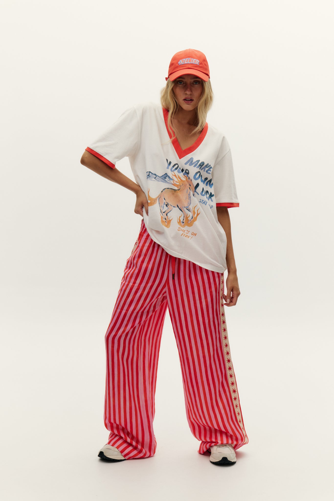 She’s on fire V-Neck Tee