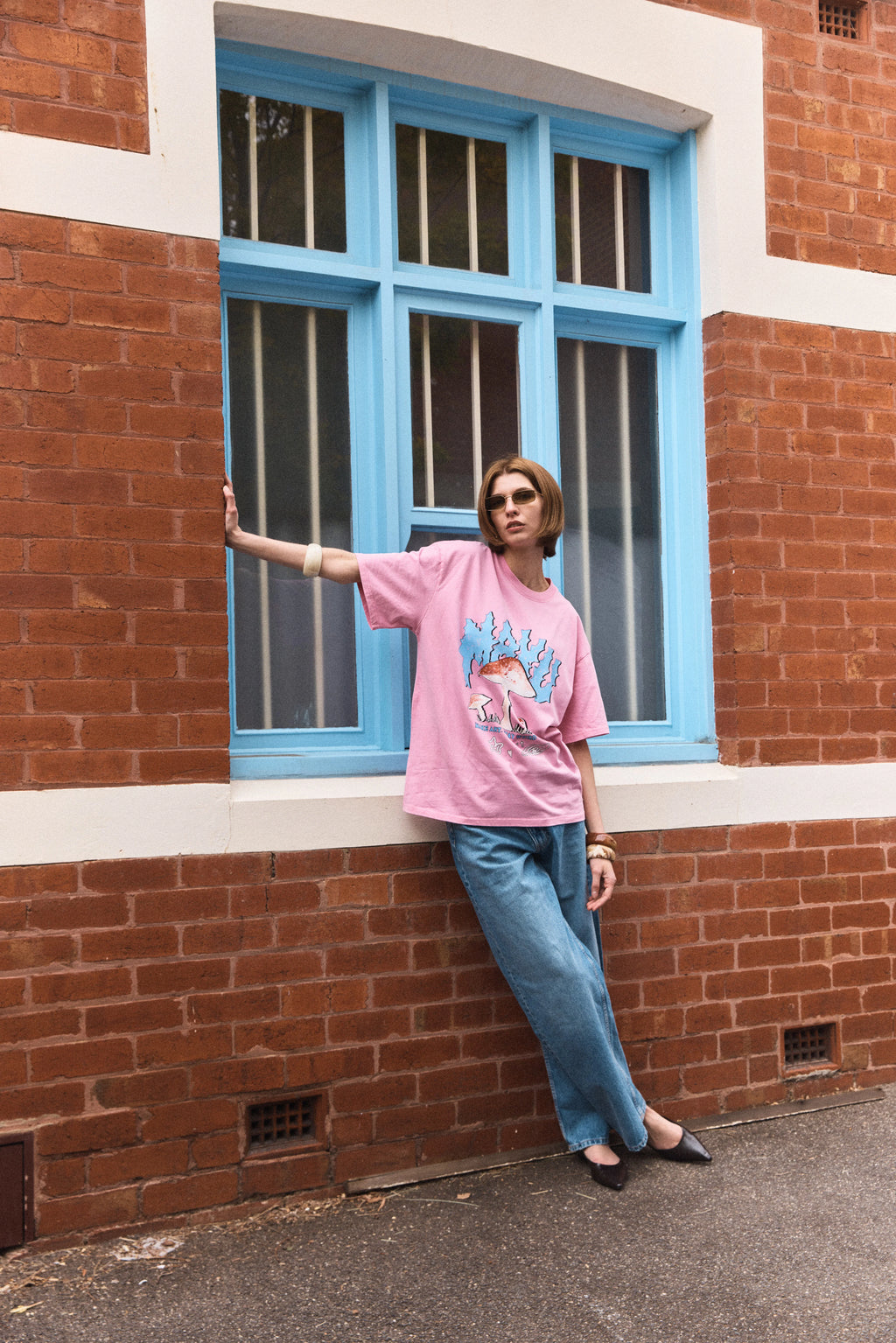 Stay Weird Wash Oversize Tee