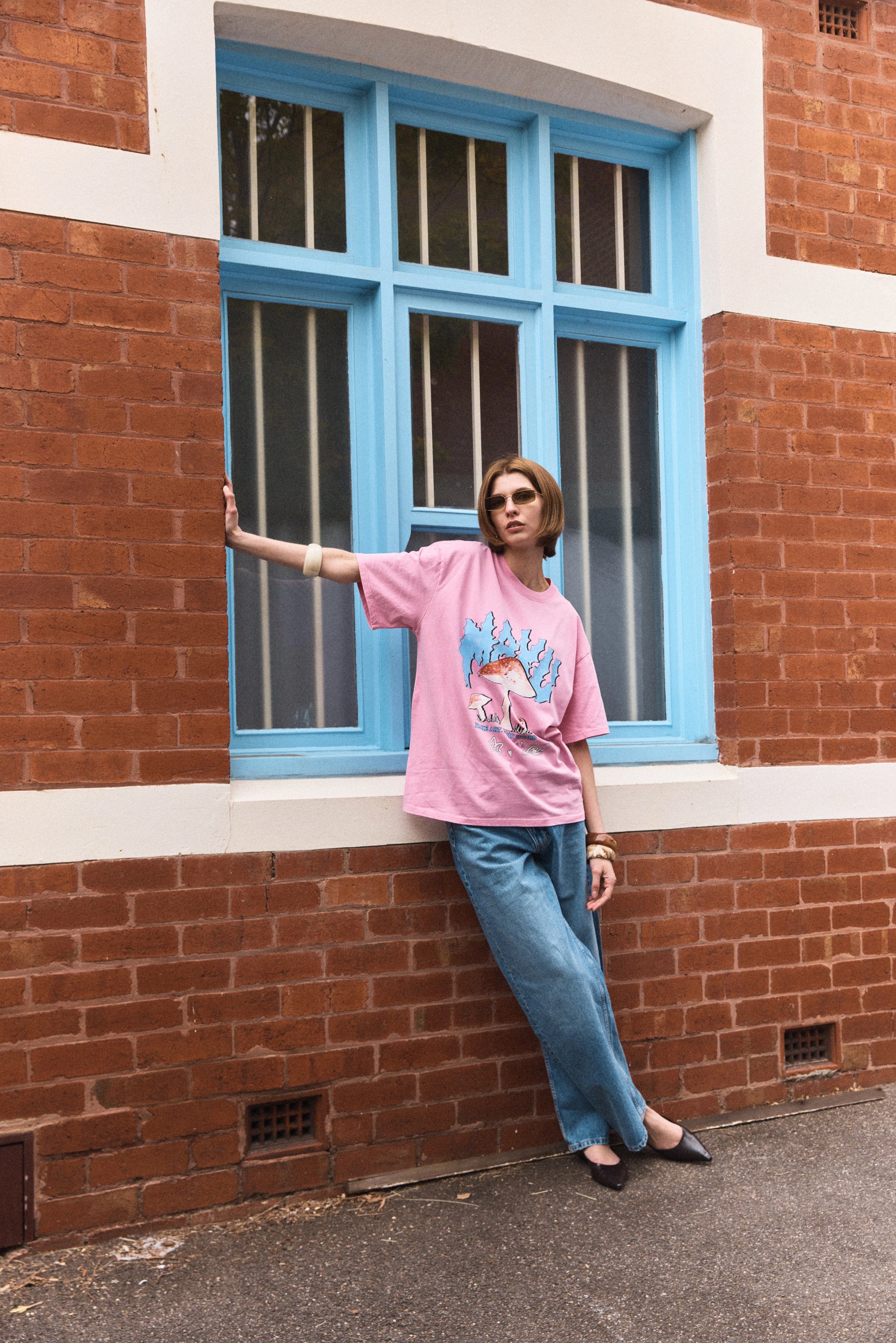 Stay Weird Wash Oversize Tee