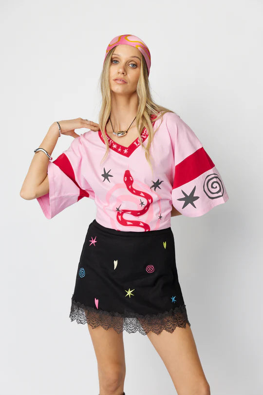 Lucky Midnight Mini Skirt