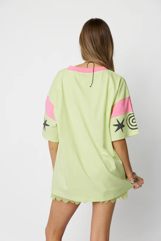Serpent Oversize Tee ~ Lime