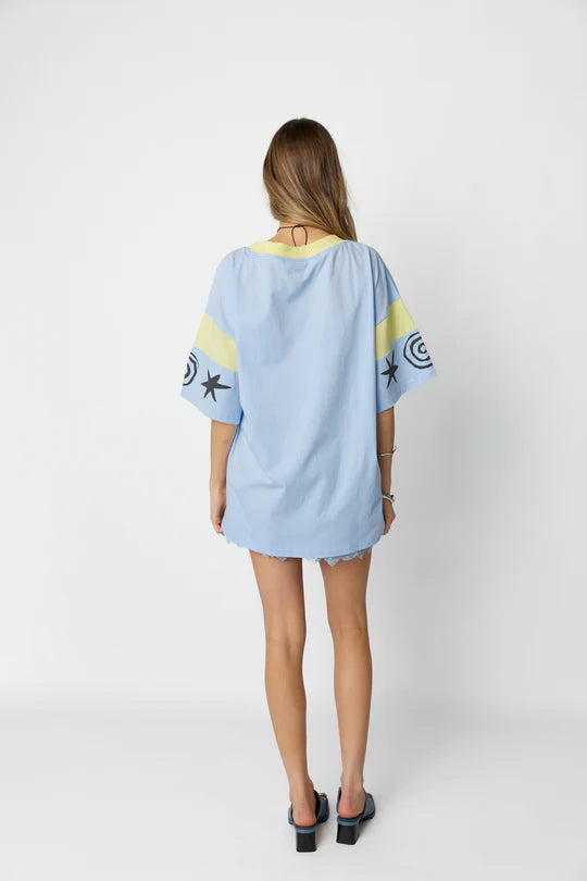 Serpent Oversize Tee ~ Sky