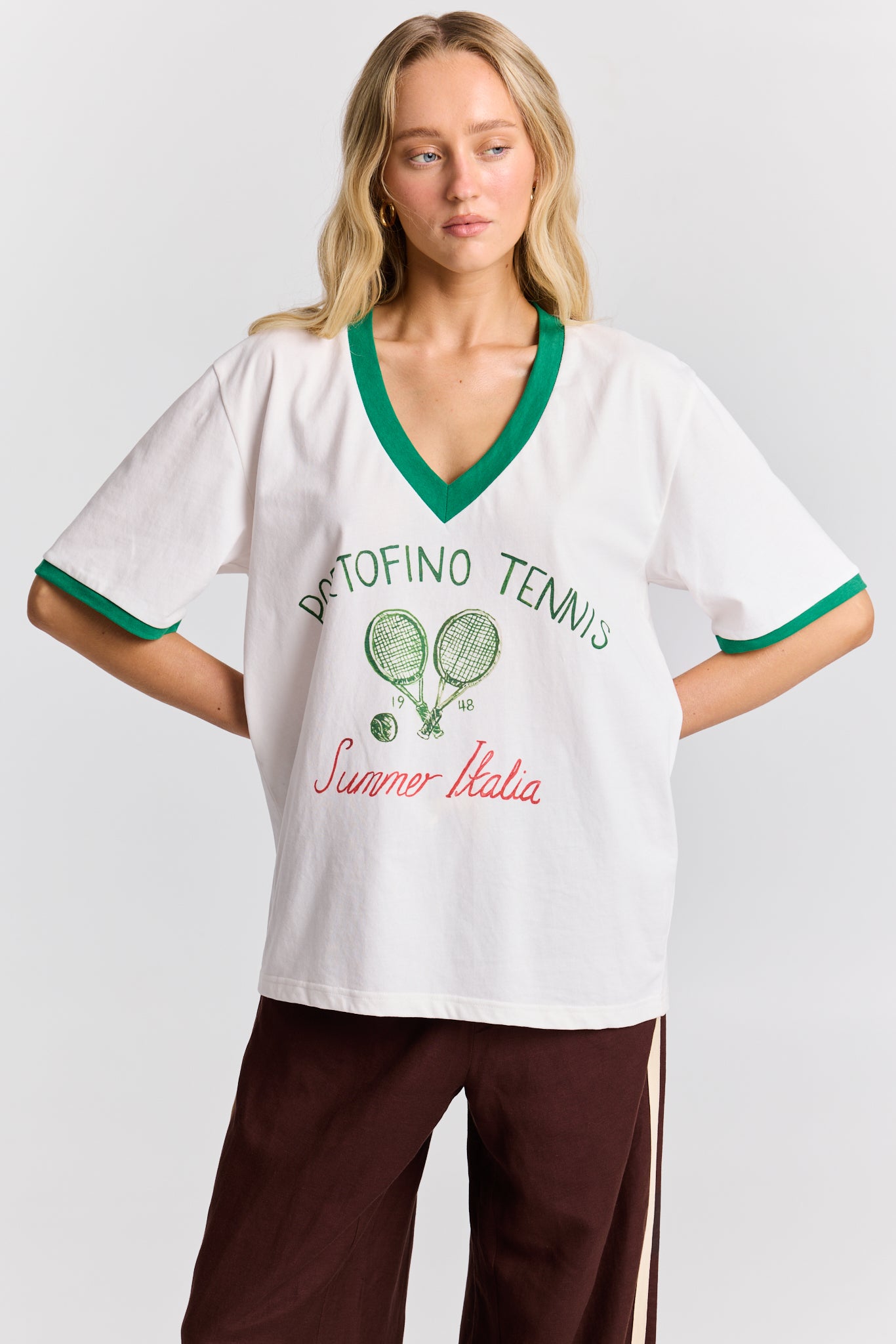 Portofino Tennis V-Neck Tee