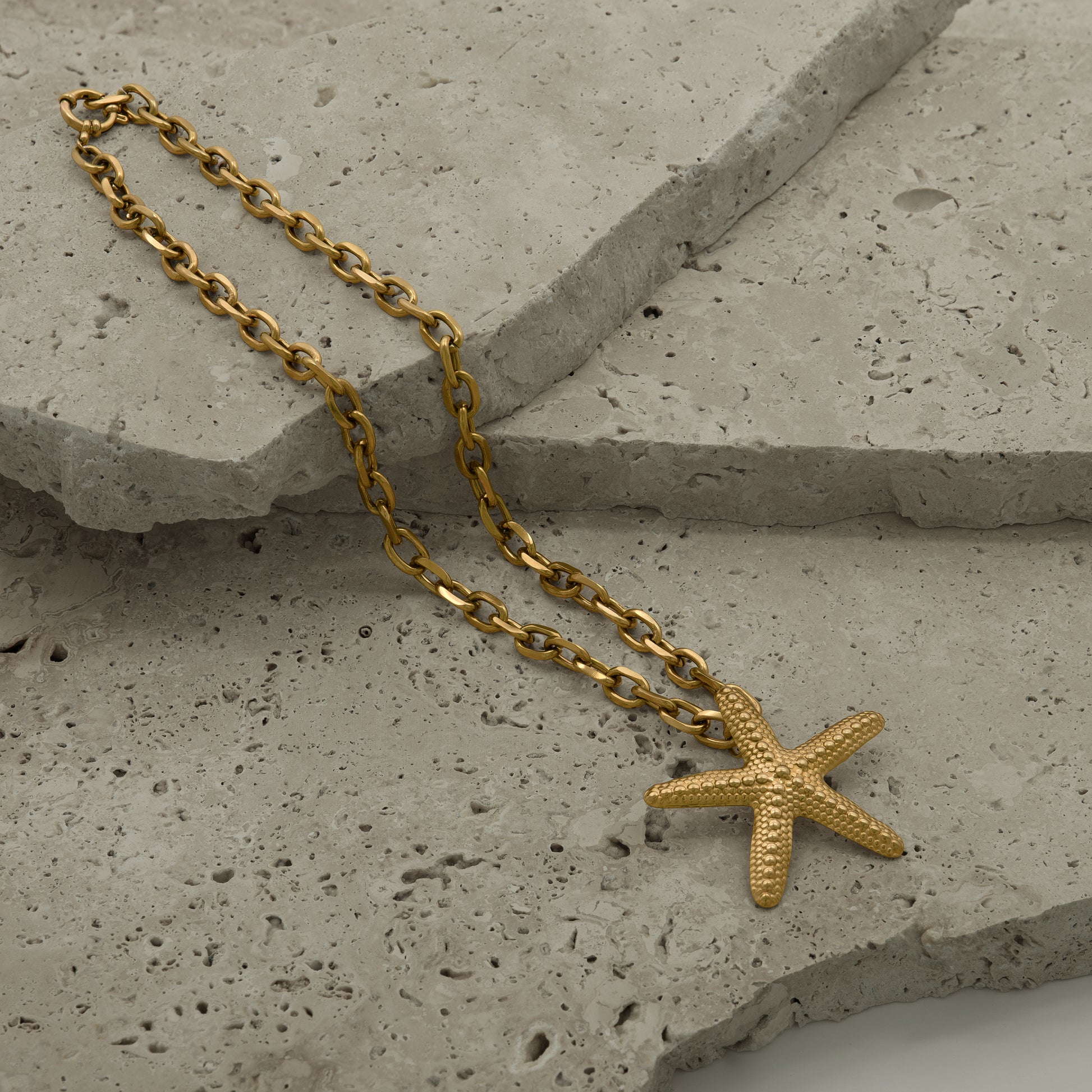 Golden Starfish Necklace