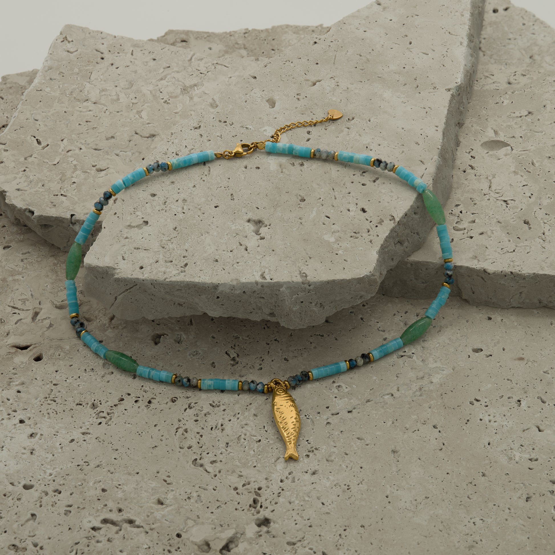 Sardina Gilded Bead Necklace