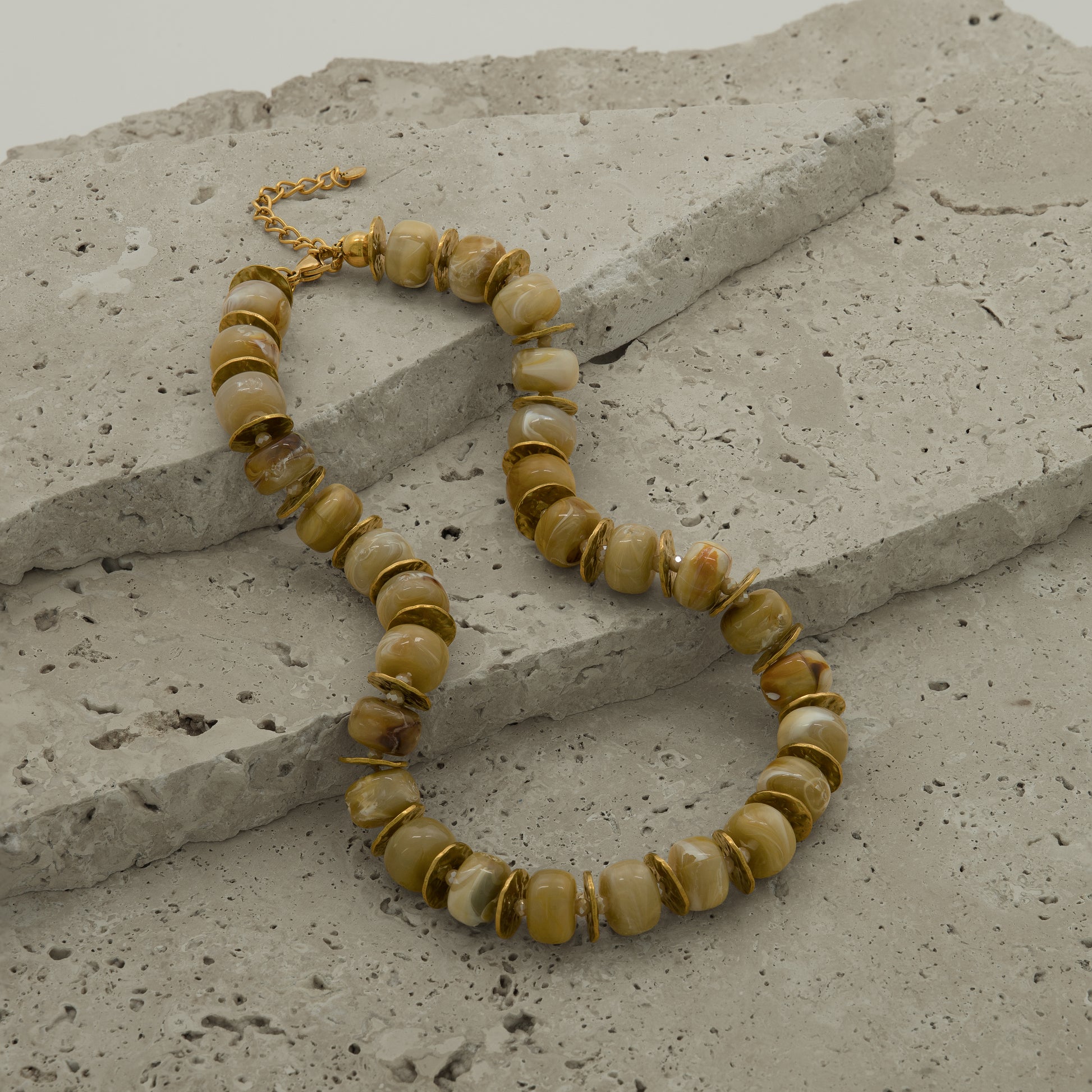 Amber Beaded Necklace