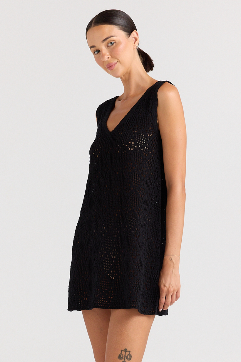 Messina Knit Dress - Black