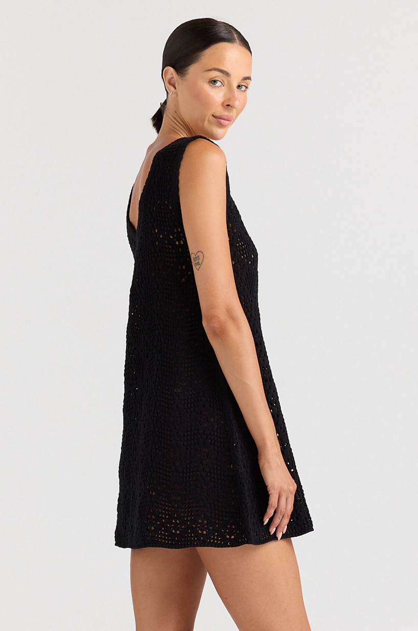 Messina Knit Dress - Black