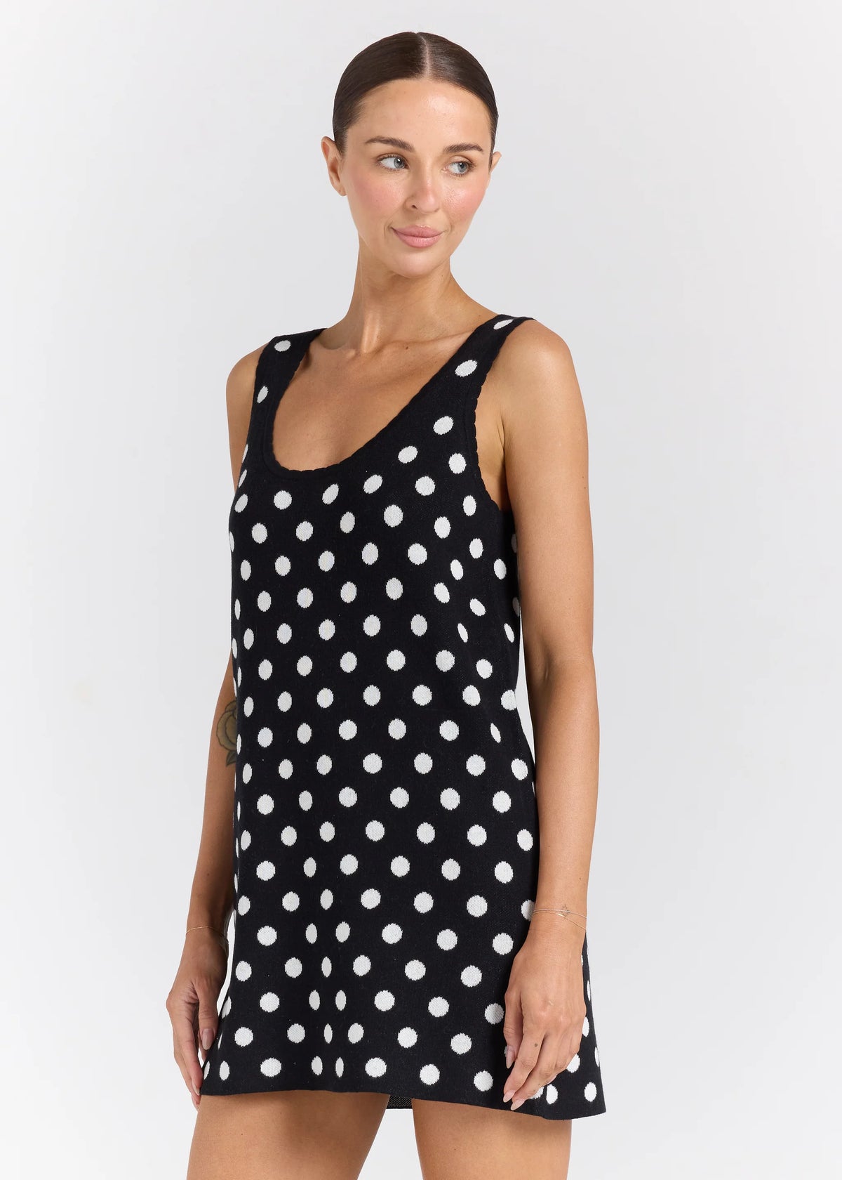 Seaside U Knit Dress - Black