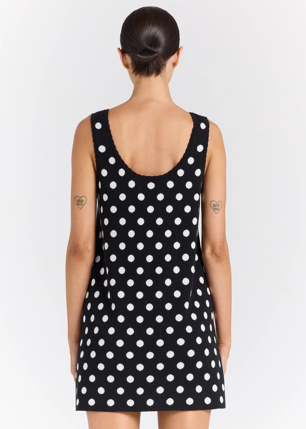 Seaside U Knit Dress - Black