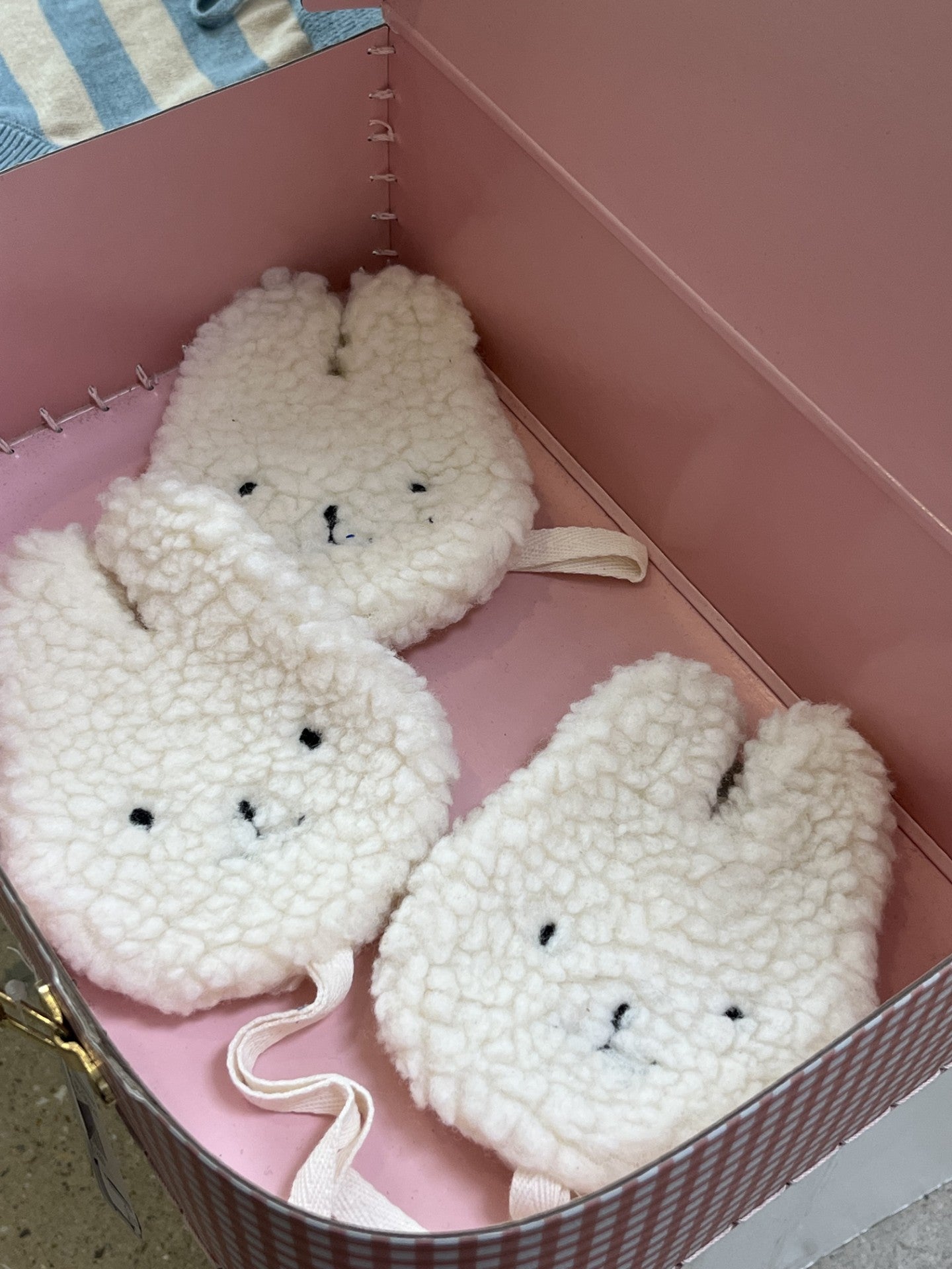 Sherpa Paci Comforter Ivory Bunny