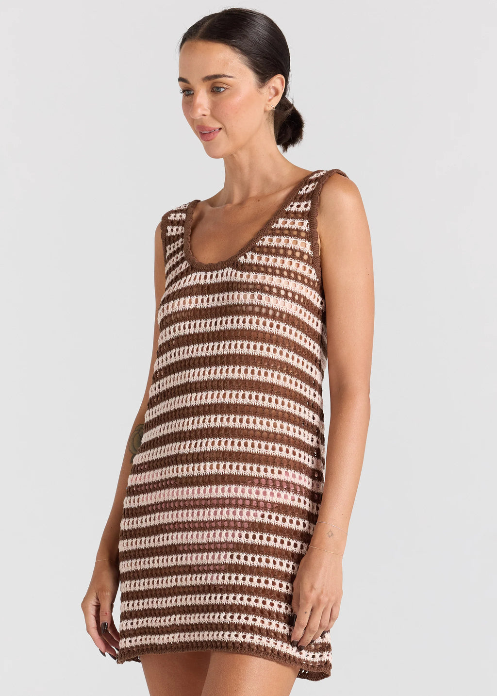 Sorrento U Crochet Knit Dress - Coco