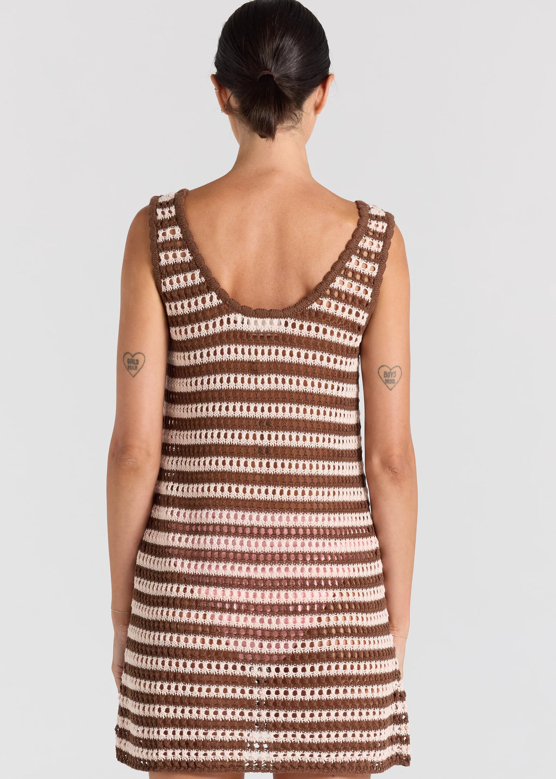 Sorrento U Crochet Knit Dress - Coco