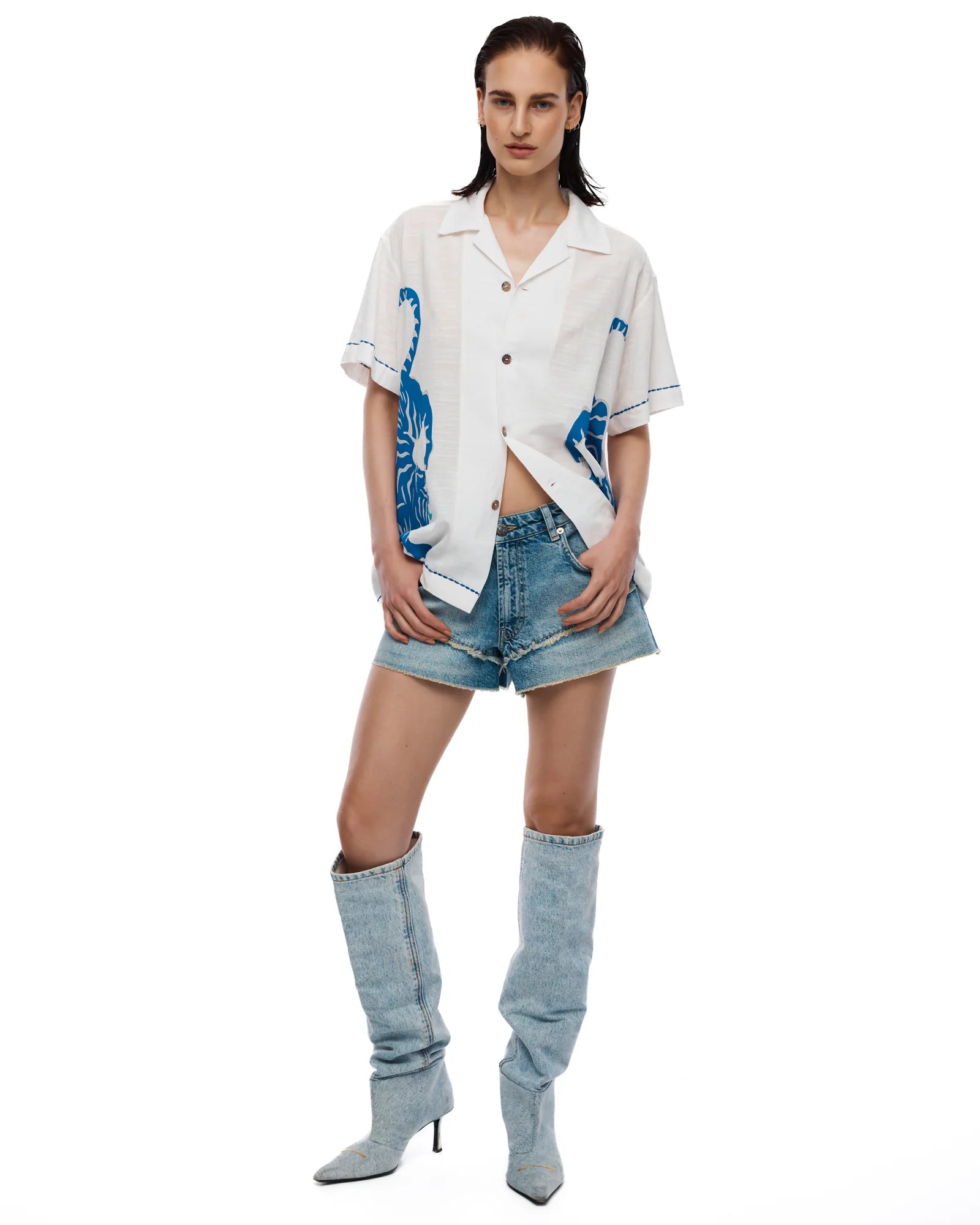 Crouching Tiger Cotton Shirt