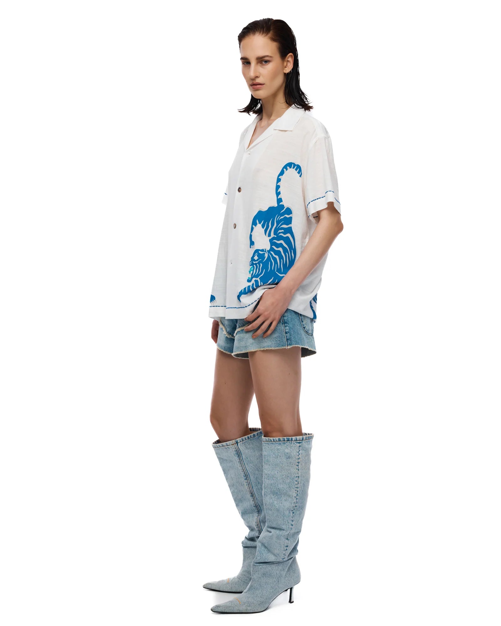 Crouching Tiger Cotton Shirt