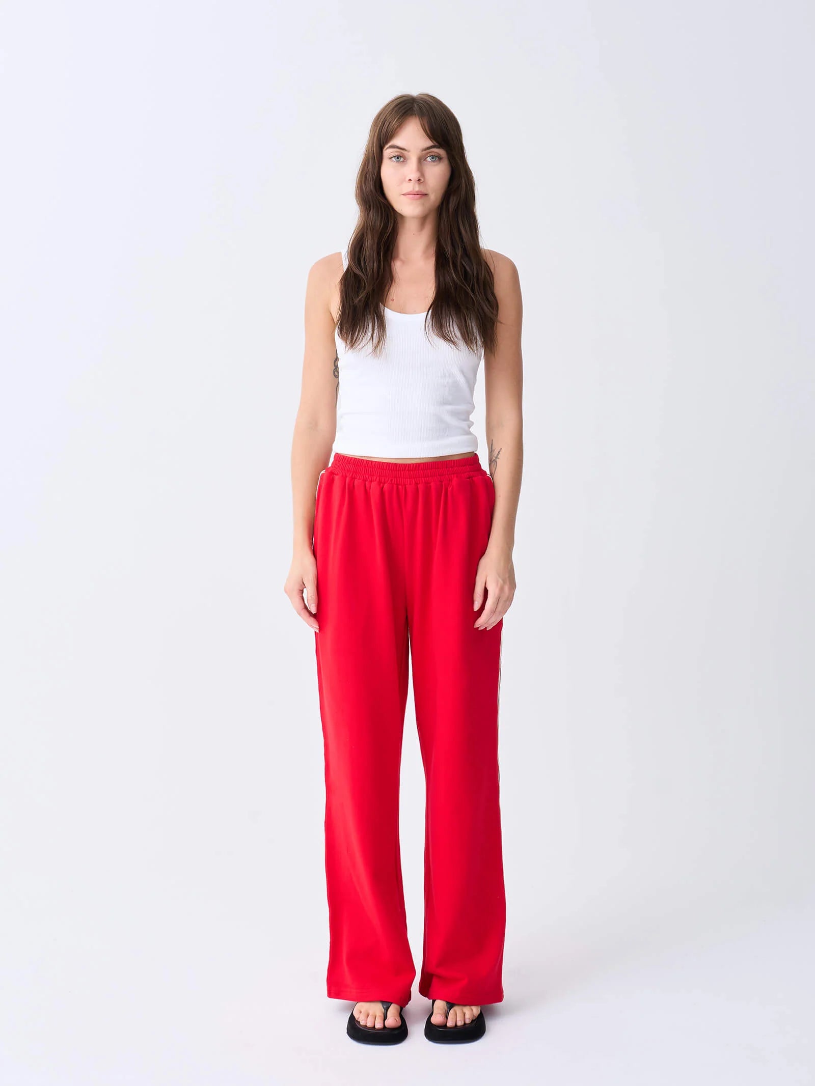 Racer Track Pant - Red