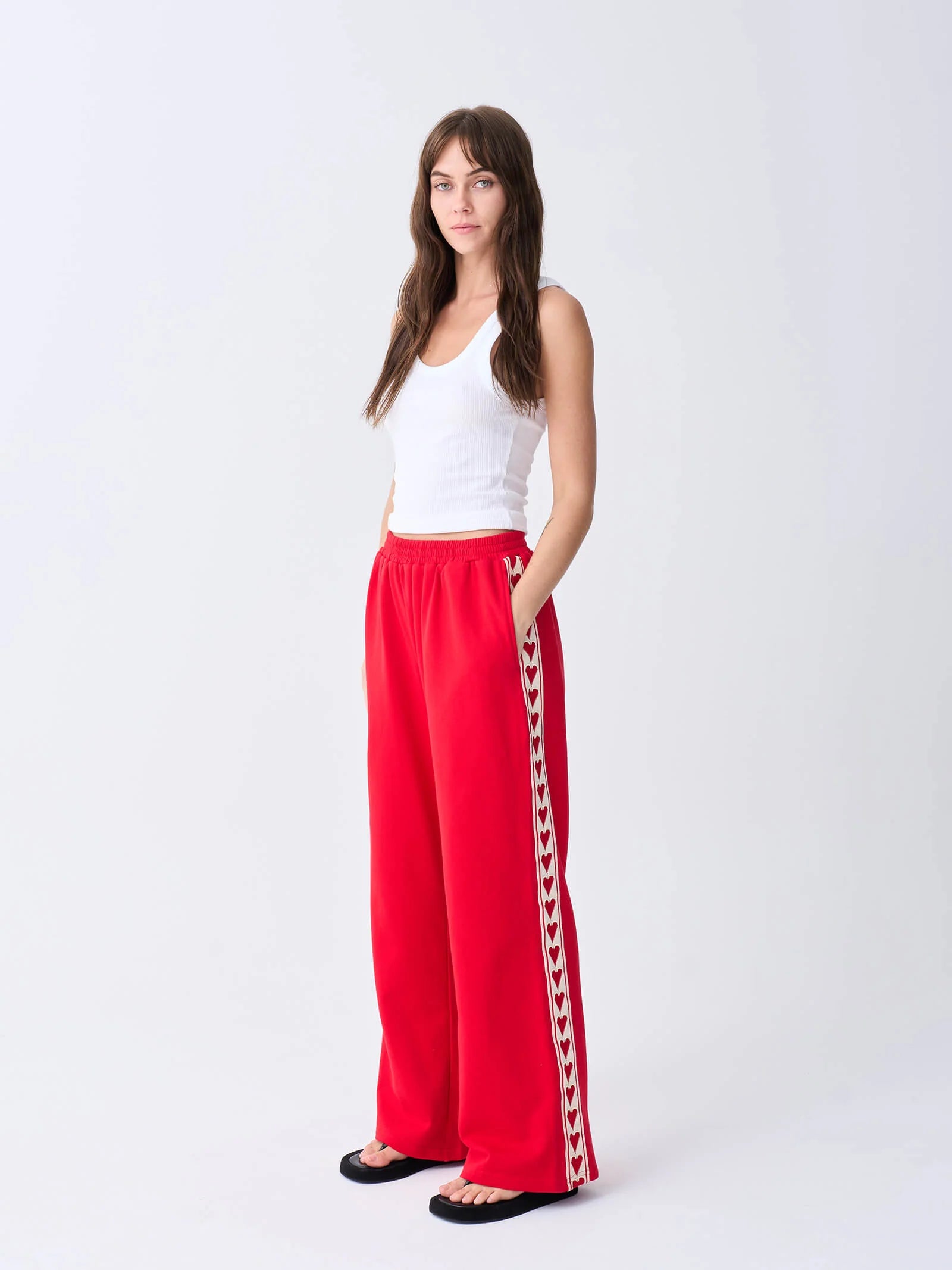 Racer Track Pant - Red