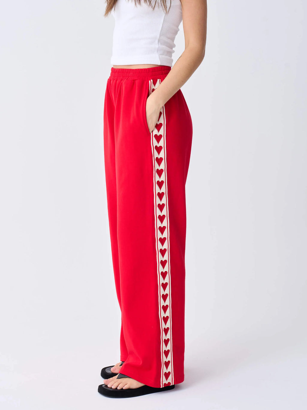 Racer Track Pant - Red