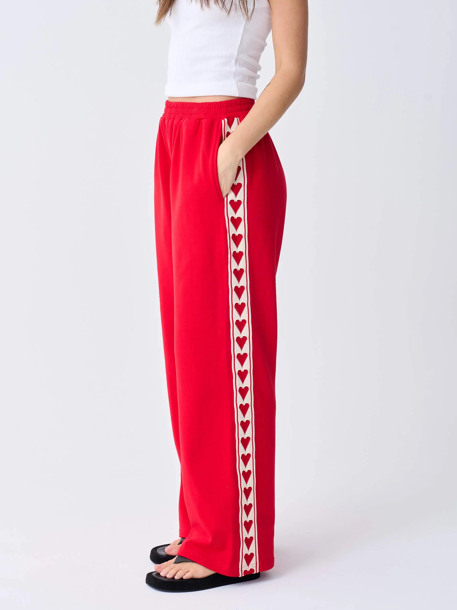Racer Track Pant - Red