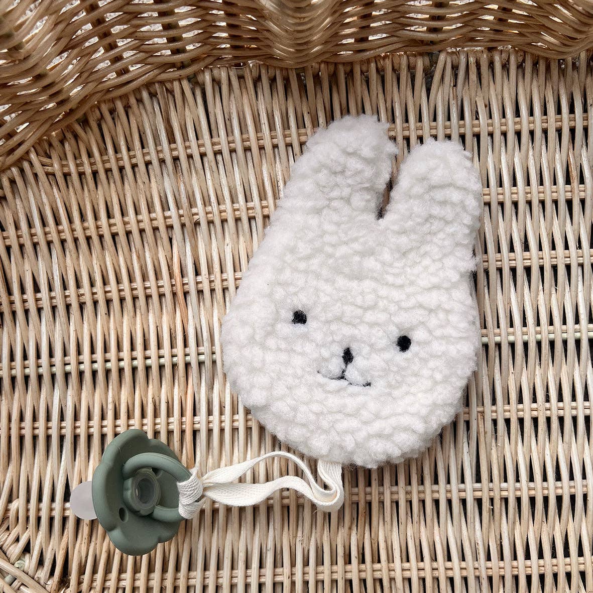 Sherpa Paci Comforter Ivory Bunny