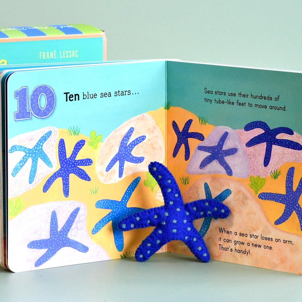 Australia Under the Sea 1, 2, 3 Book and Puppet set