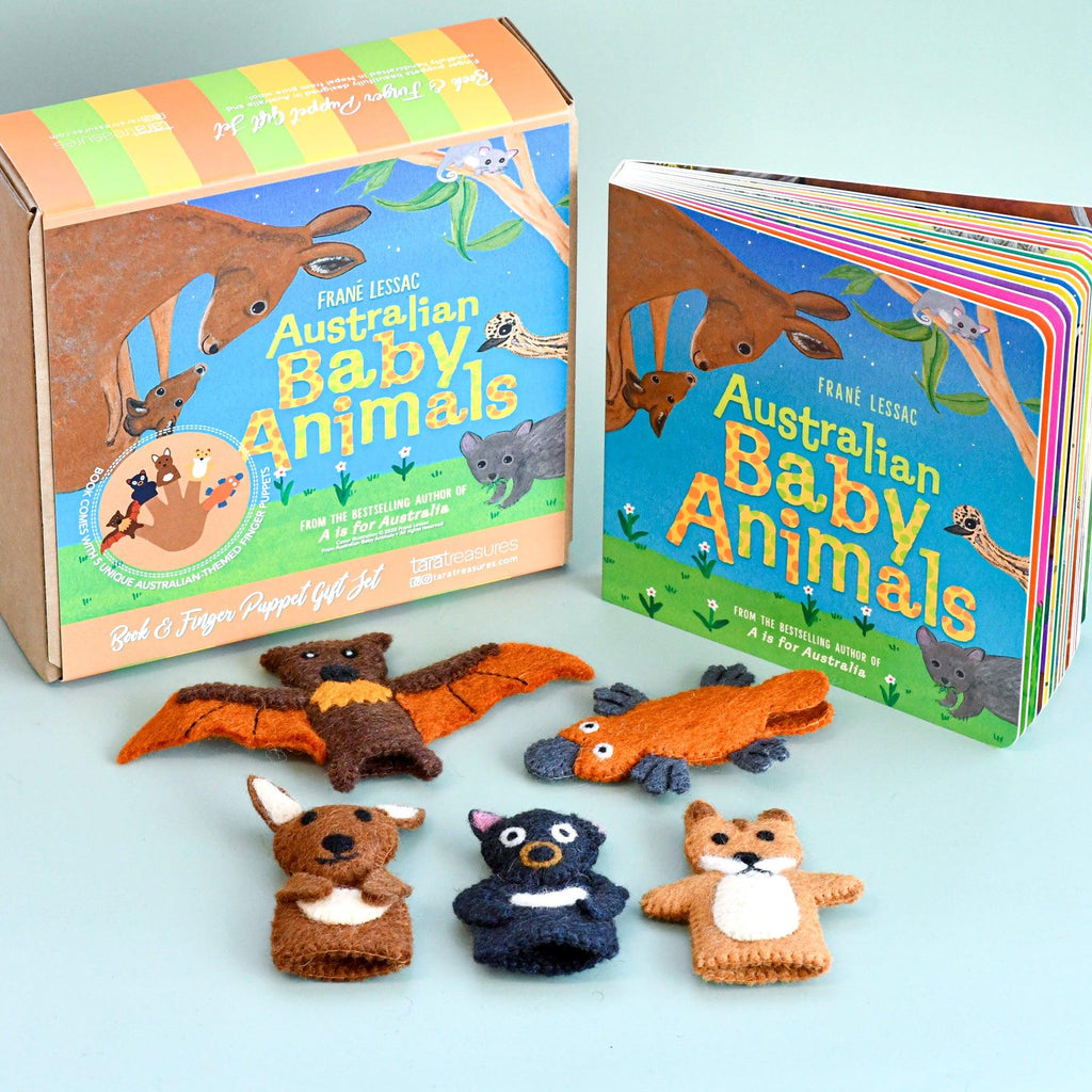 Australian Baby Animals Book Set by Frane Lessac