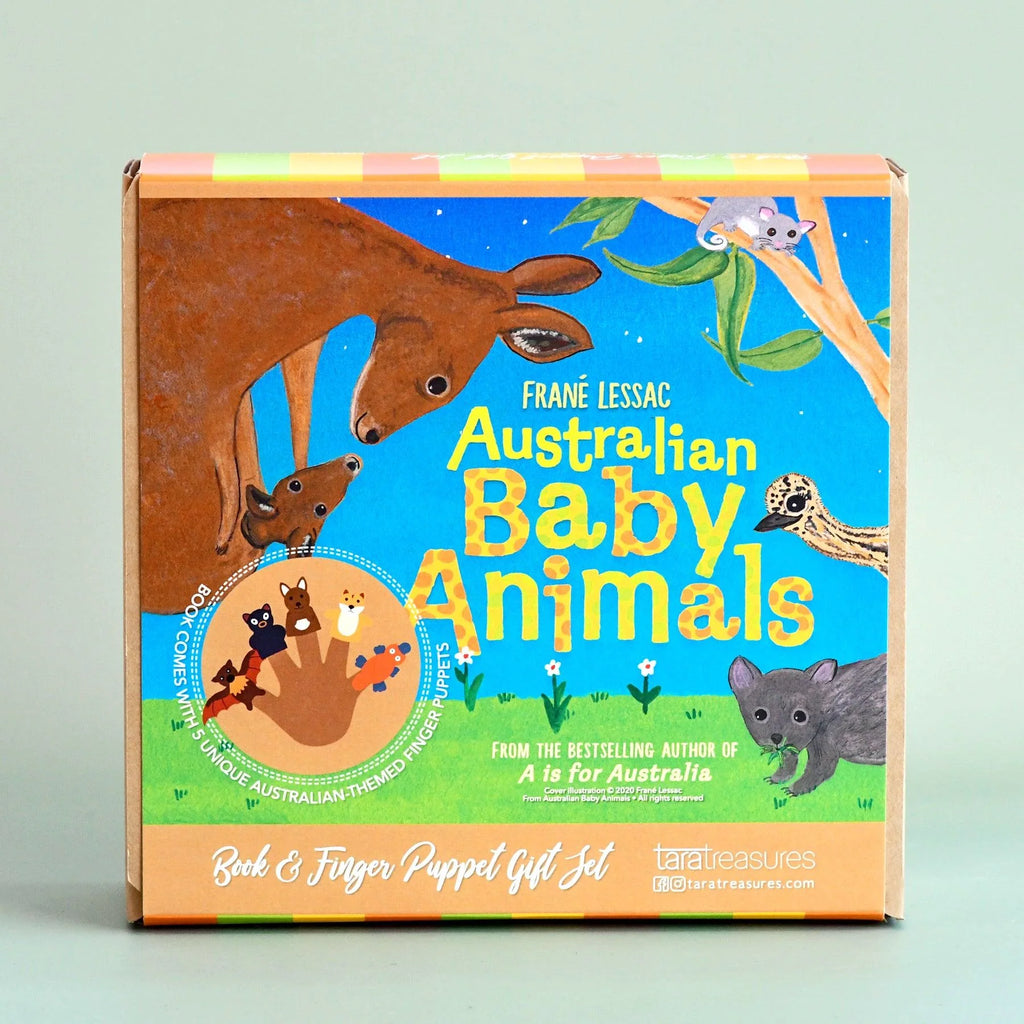 Australian Baby Animals Book Set by Frane Lessac
