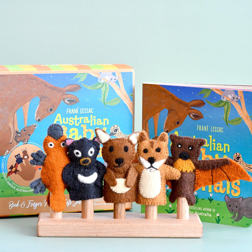 Australian Baby Animals Book Set by Frane Lessac