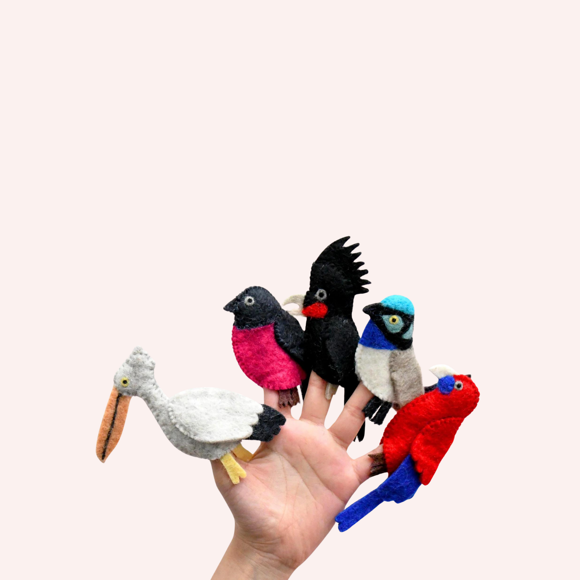 Australian Colourful Birds Puppet Set