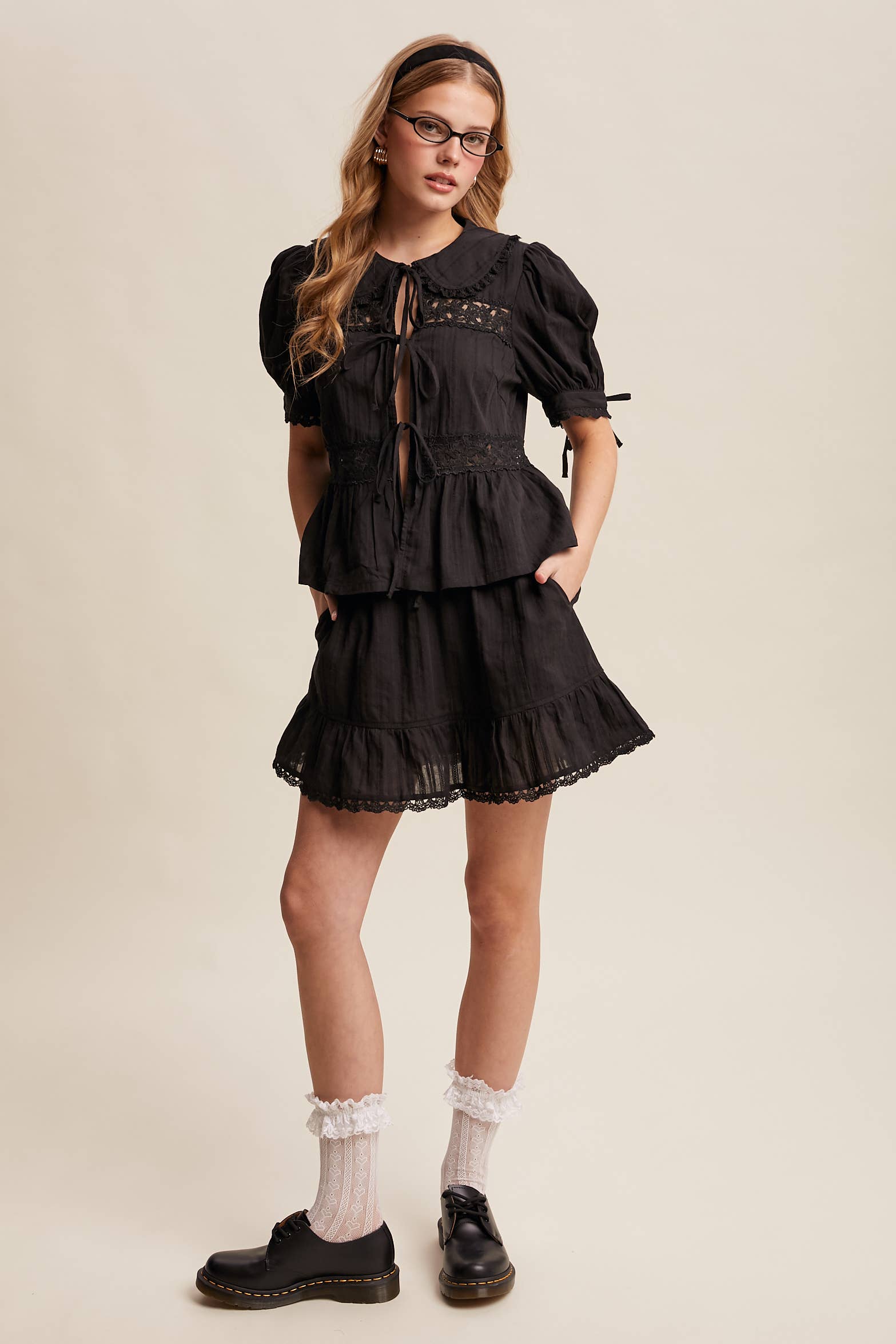 Tiered Mini Skirt