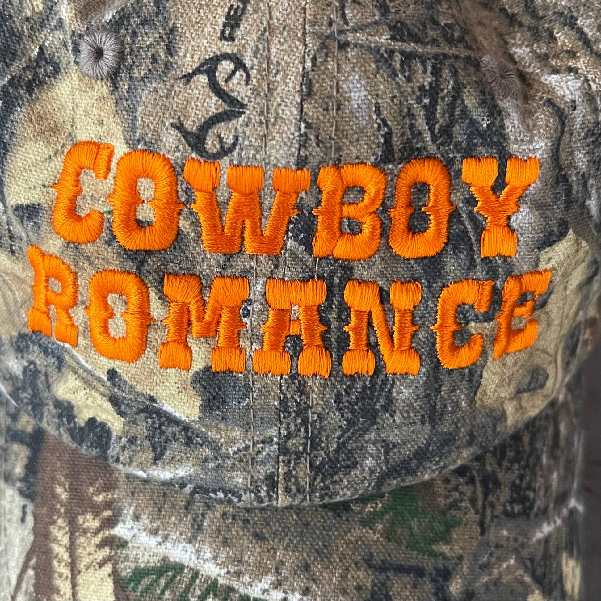 Cowboy Romance Camo Baseball Cap