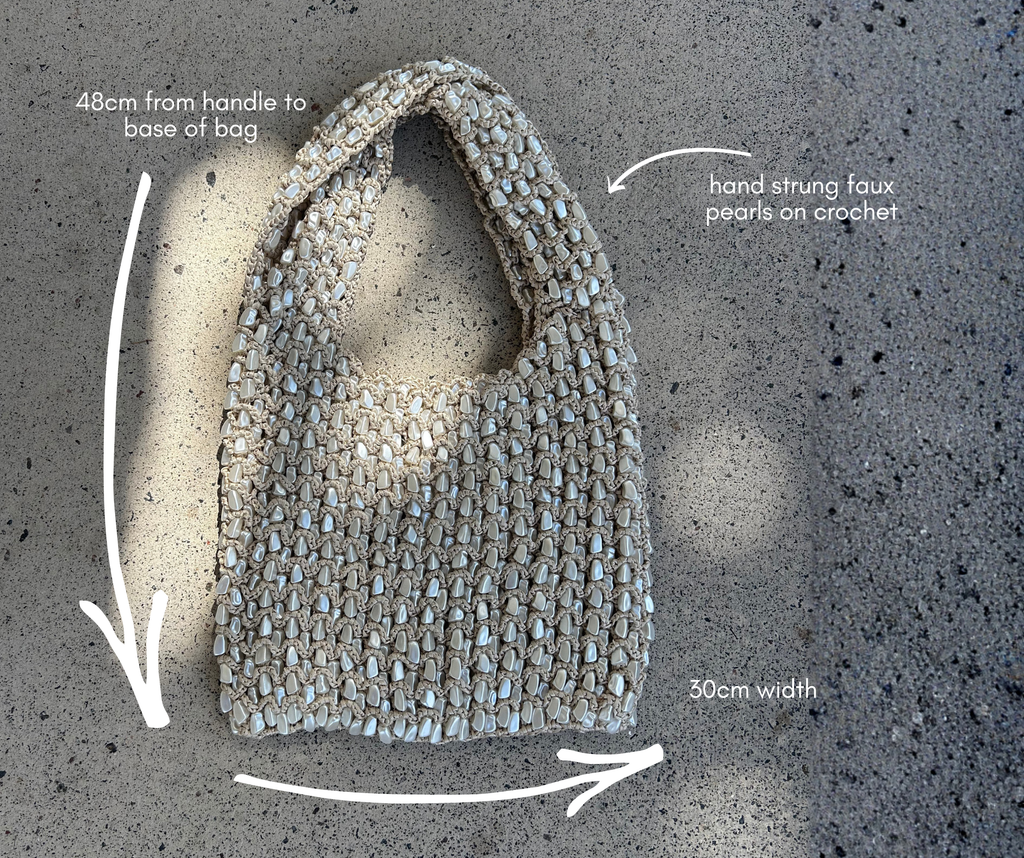 Sirena Pearl Beaded Bag